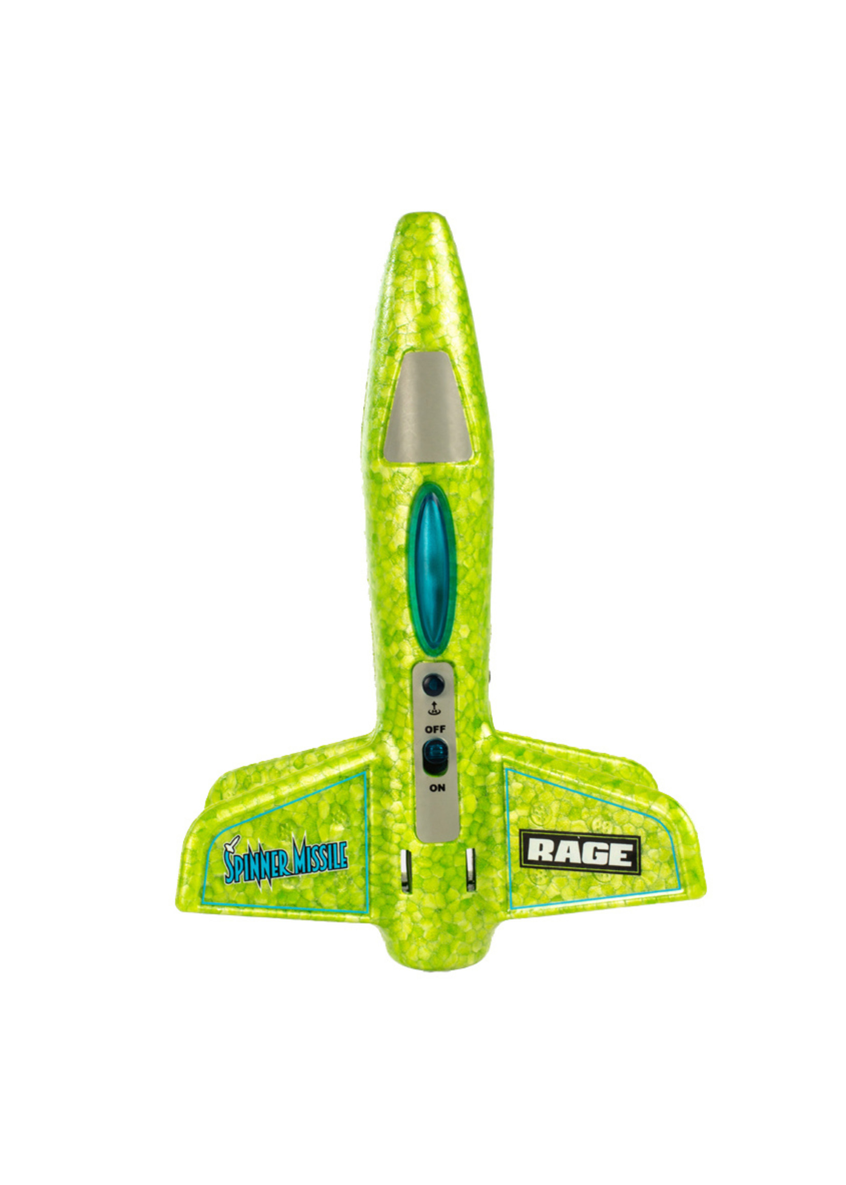 Rage RC Spinner Missile Electric Free-Flight Rocket - Green
