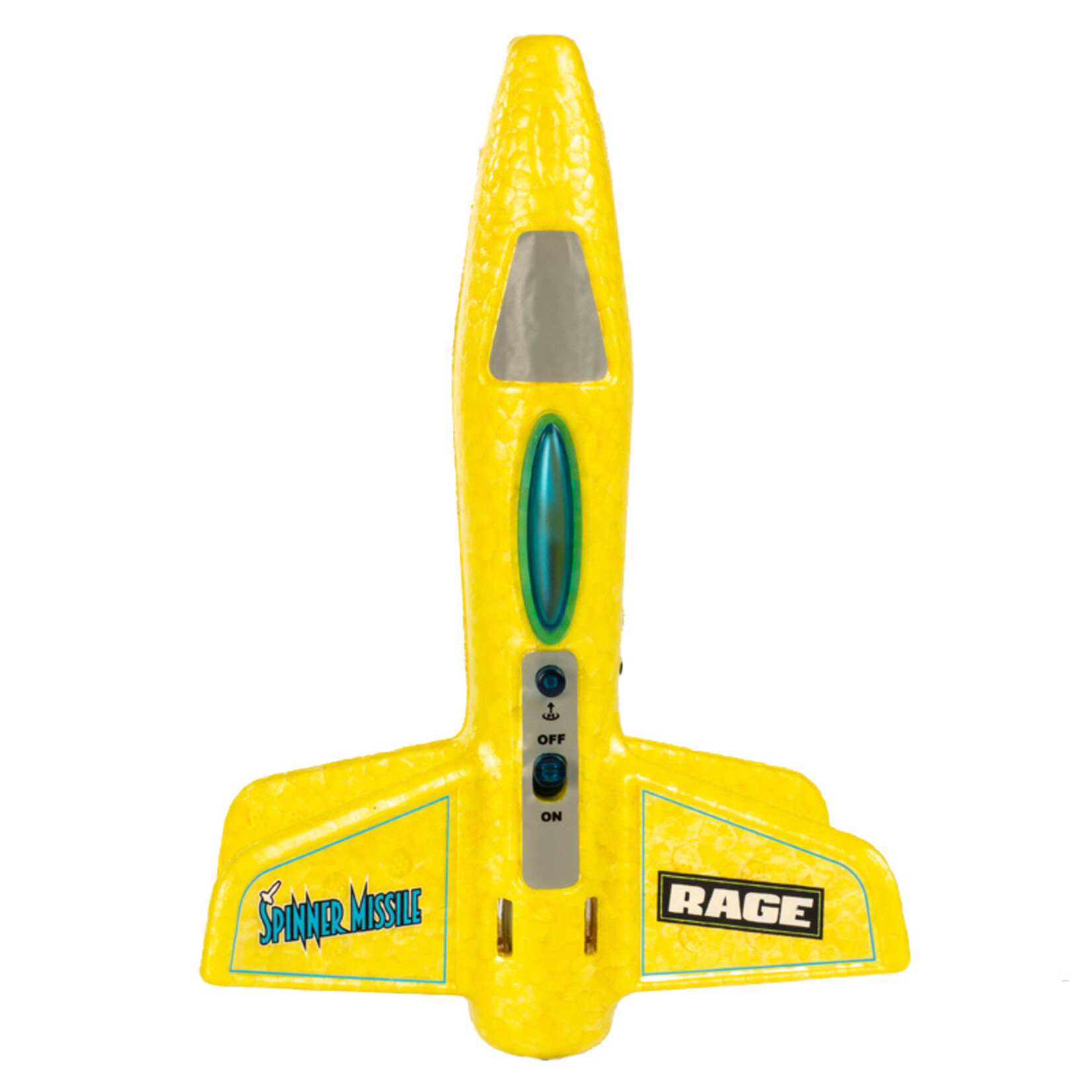 Rage RC Spinner Missile Electric Free-Flight Rocket - Yellow