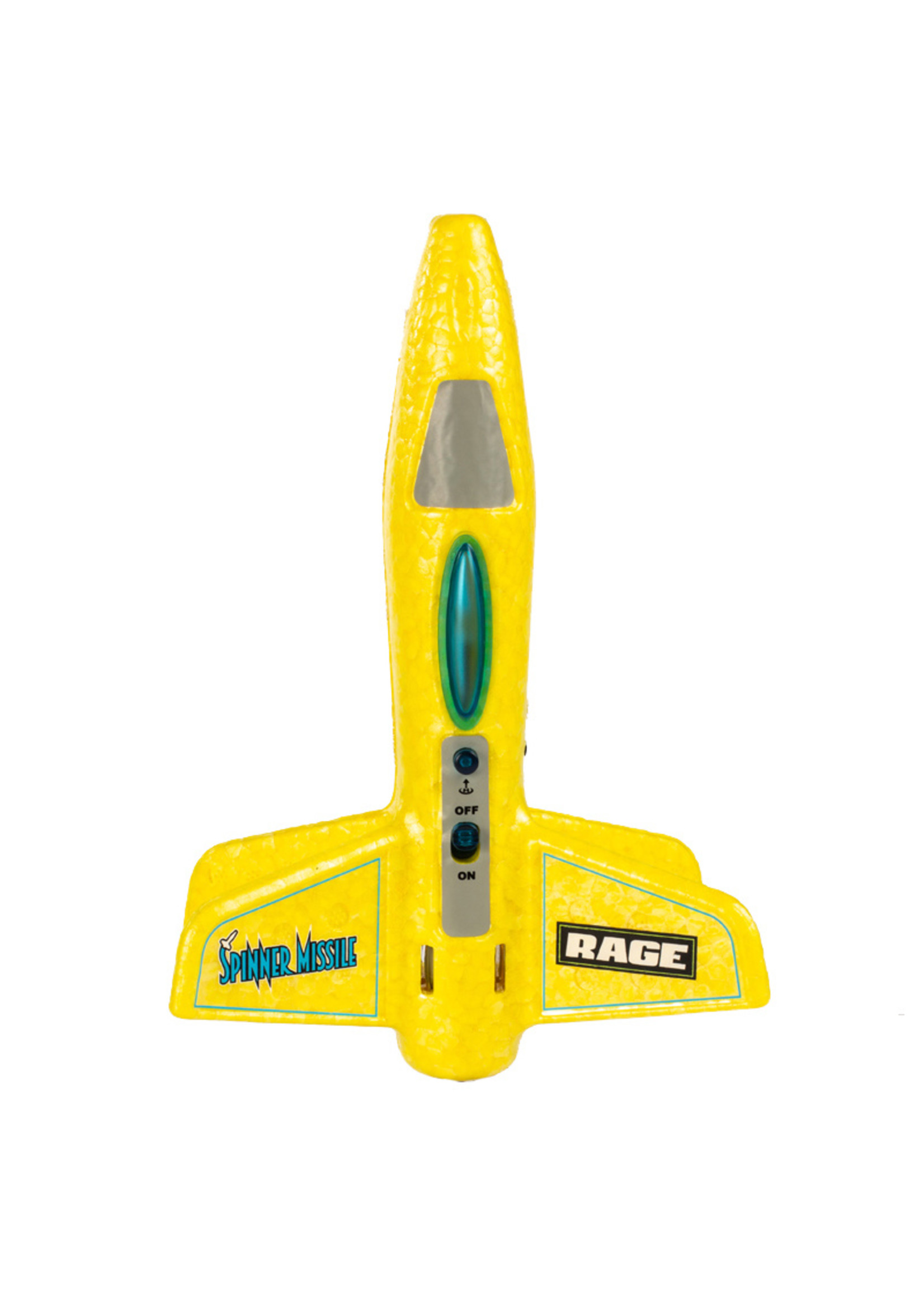 Rage RC Spinner Missile Electric Free-Flight Rocket - Yellow