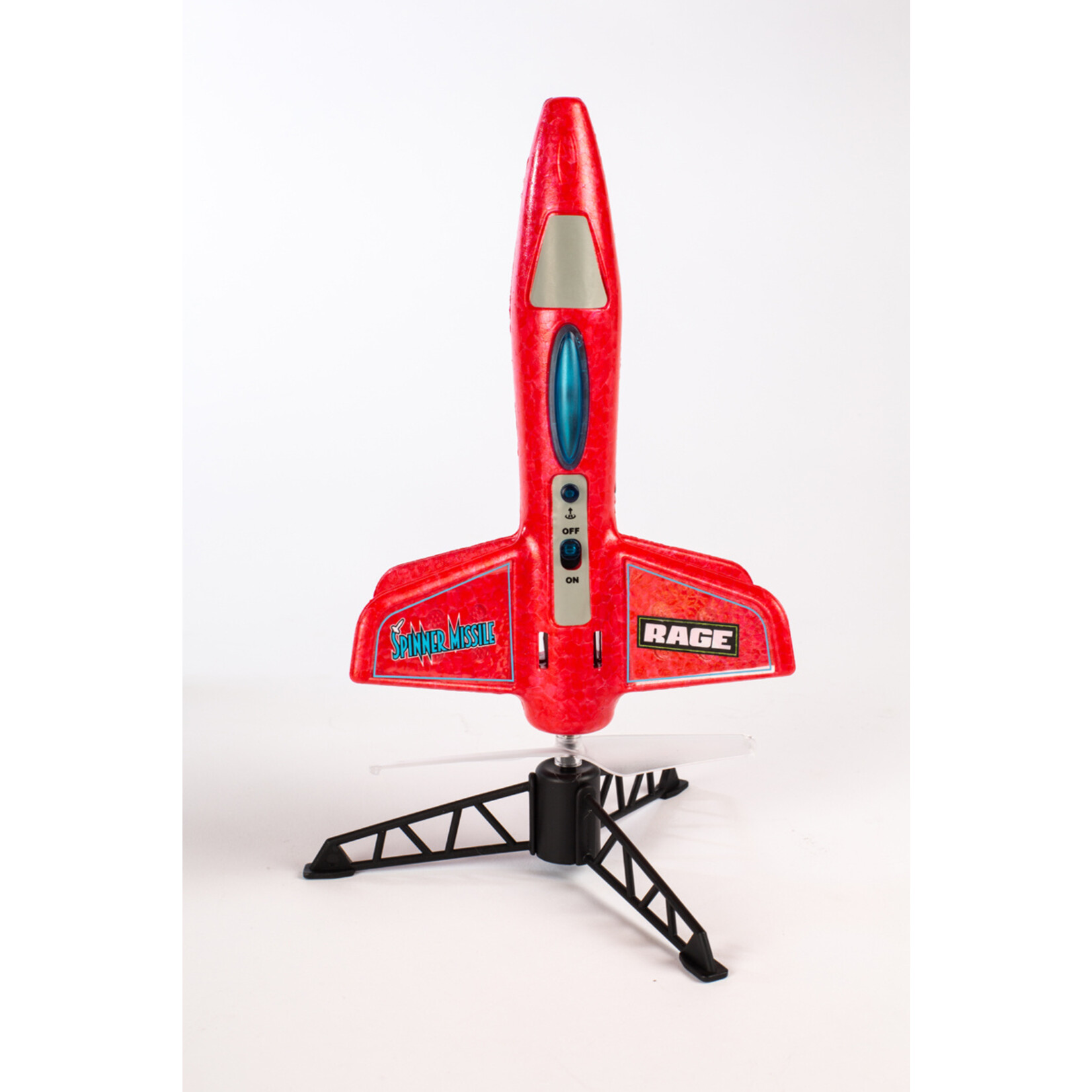 Rage RC Spinner Missile Electric Free-Flight Rocket - Red