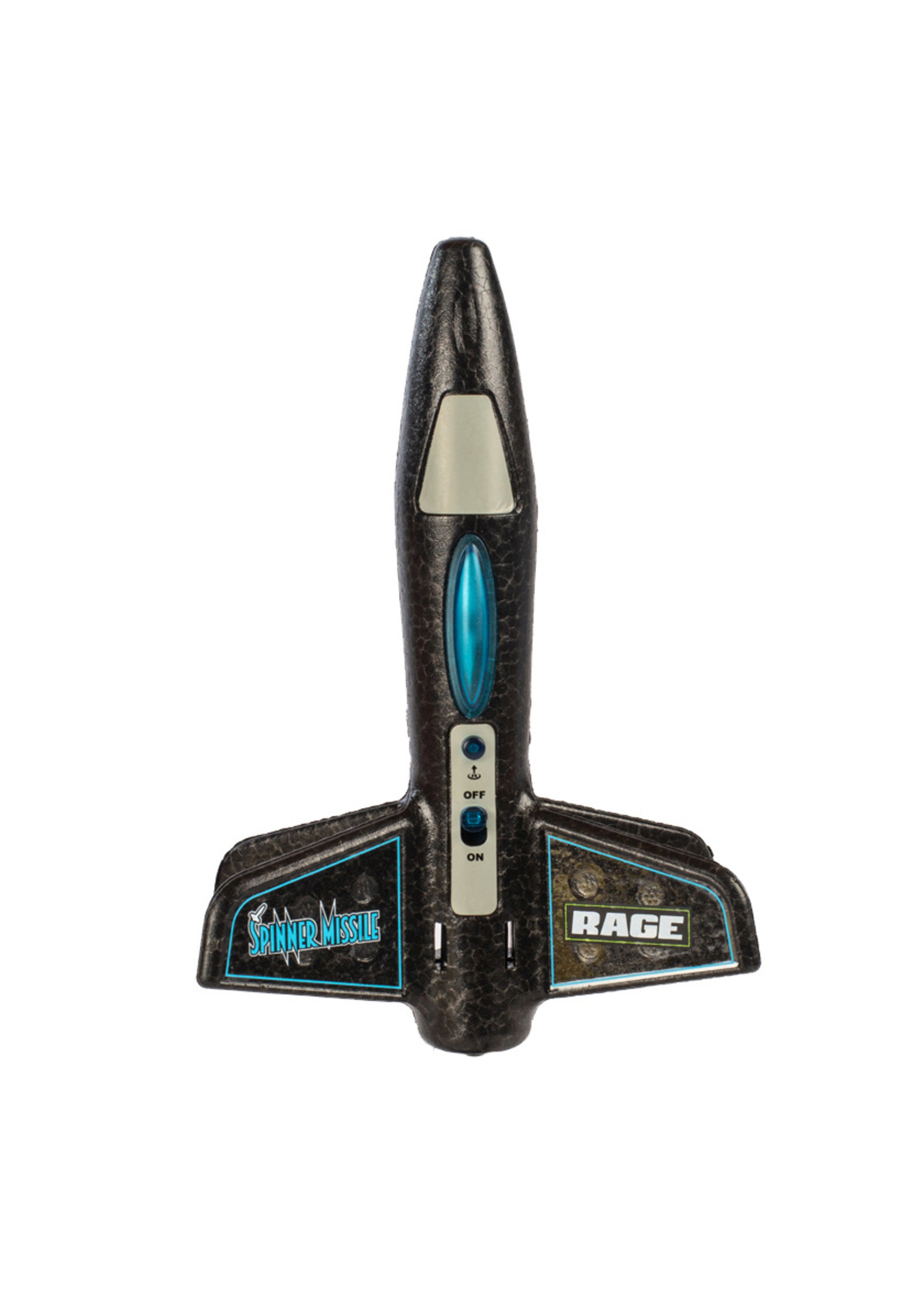 Rage RC Spinner Missile Electric Free-Flight Rocket - Black