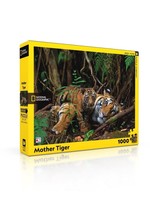 New York Puzzle Co Mother Tiger and Cub - 1000 Piece Puzzle