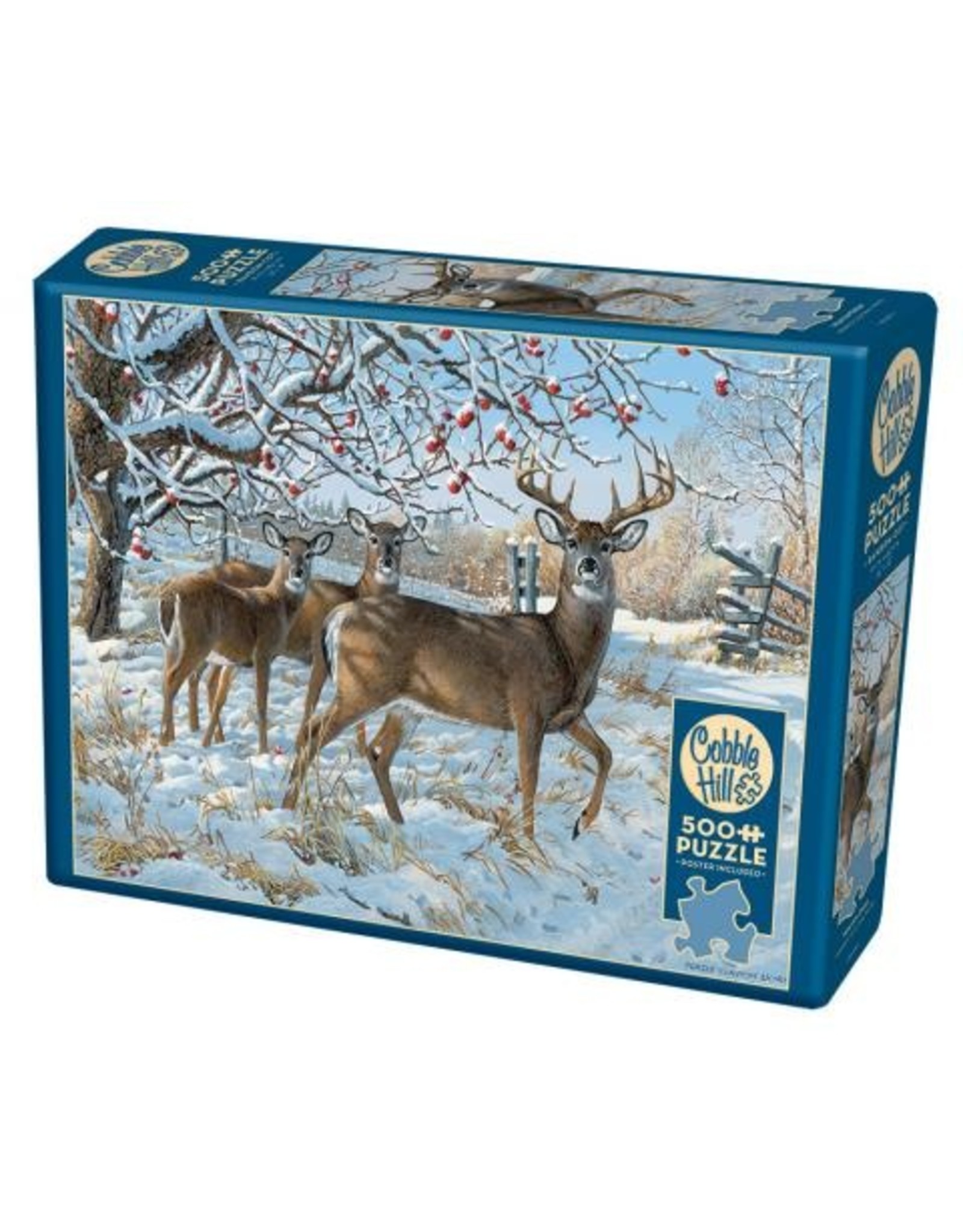 Cobble Hill Winter Deer 500 Piece Puzzle Hub Hobby