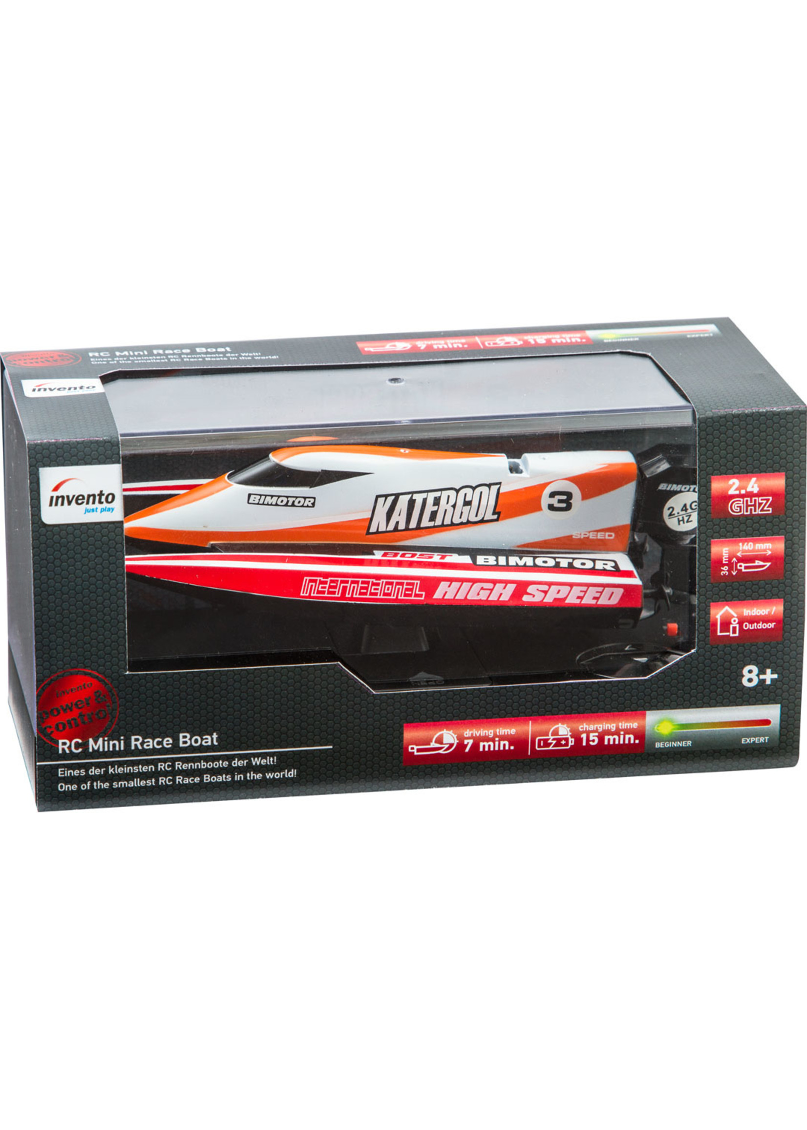 Invento RC Mini Race Boat - Red