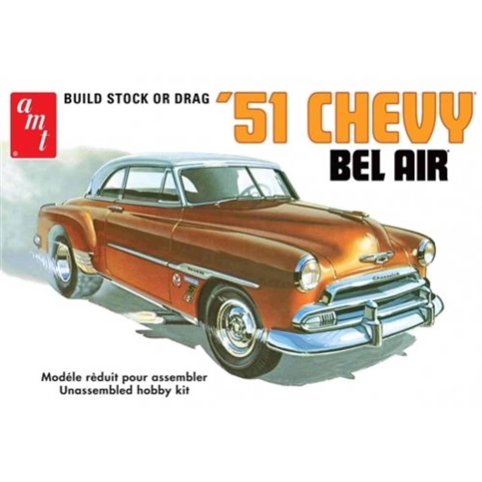 AMT862 1/25 1951 シェビー ベル エア プラスチックモデルキット rdzdsi3 AMT 862 - 1/25 1951 Chevy Bel Air Plastic Model Kit - Hub Hobby