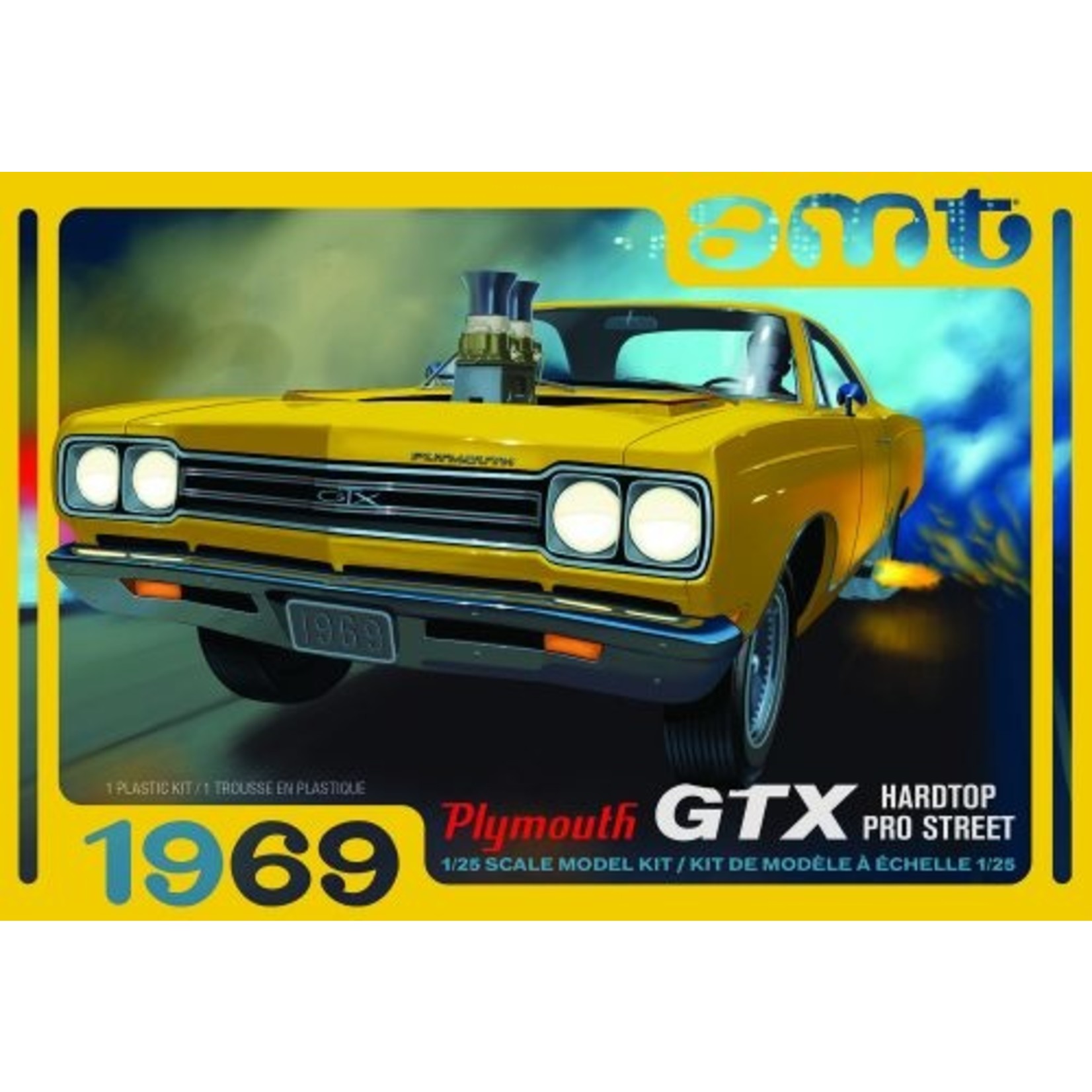 AMT 1180M - 1/25 1969 Plymouth GTX Hardtop Pro Street