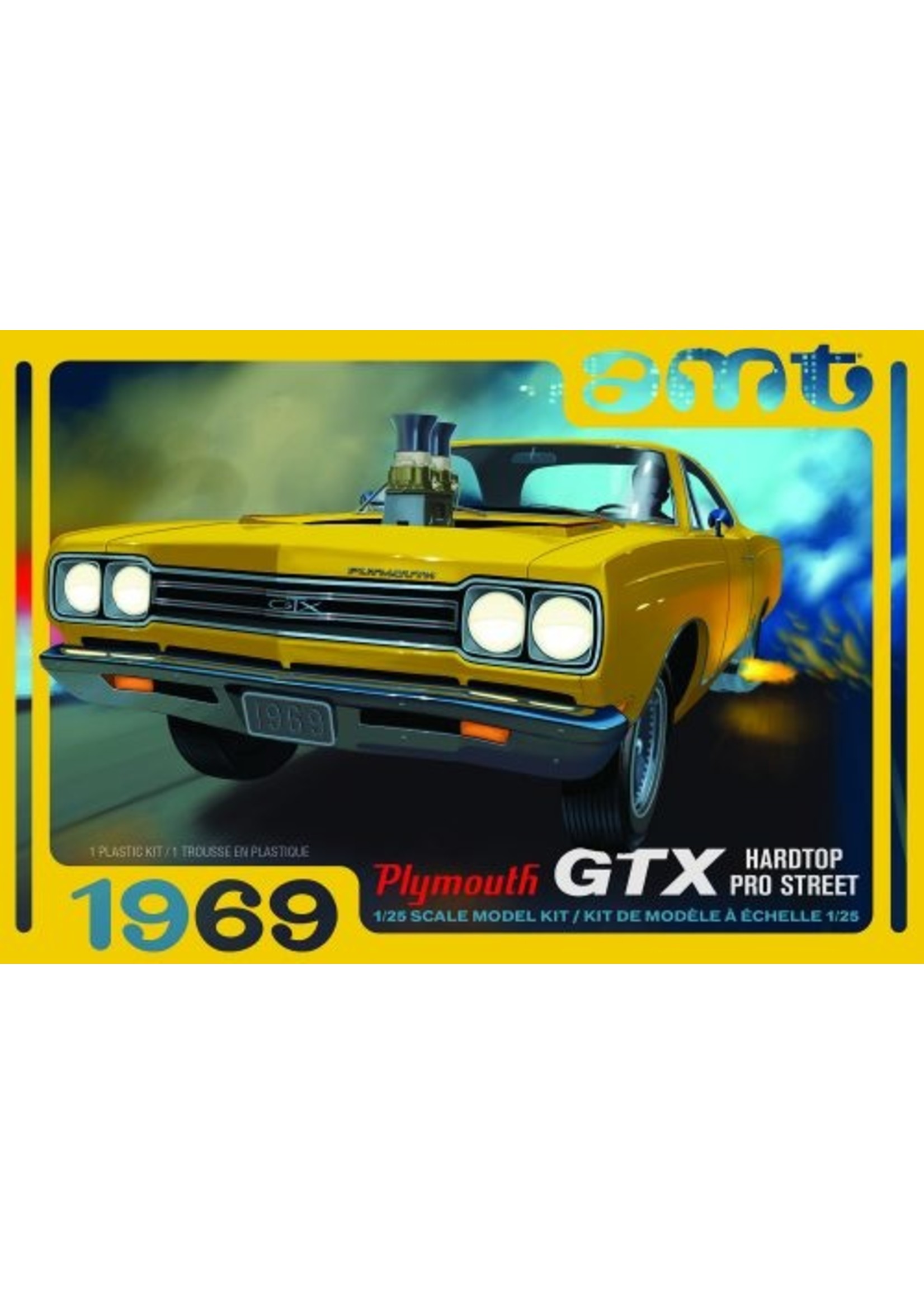 AMT 1180M - 1/25 1969 Plymouth GTX Hardtop Pro Street