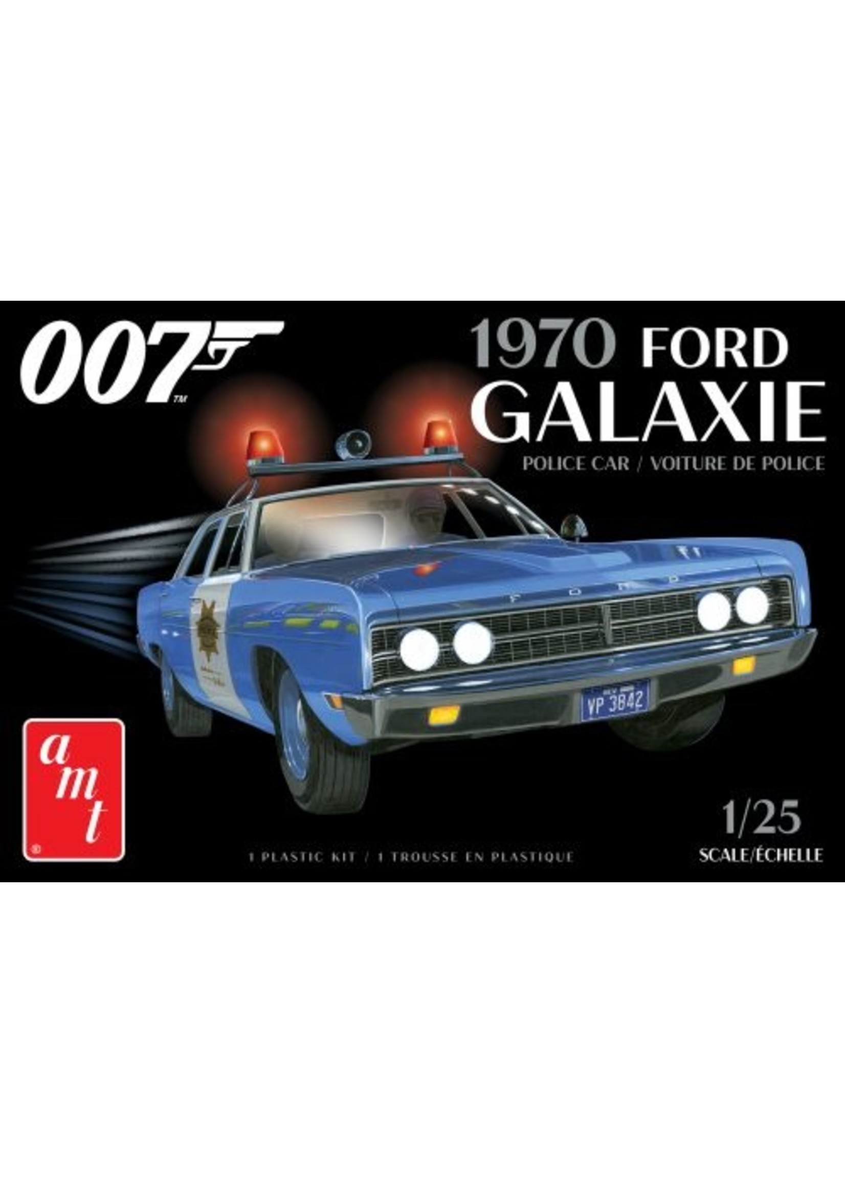 AMT 1172M - 1/25 1970 Ford Galaxie Police Car (James Bond)