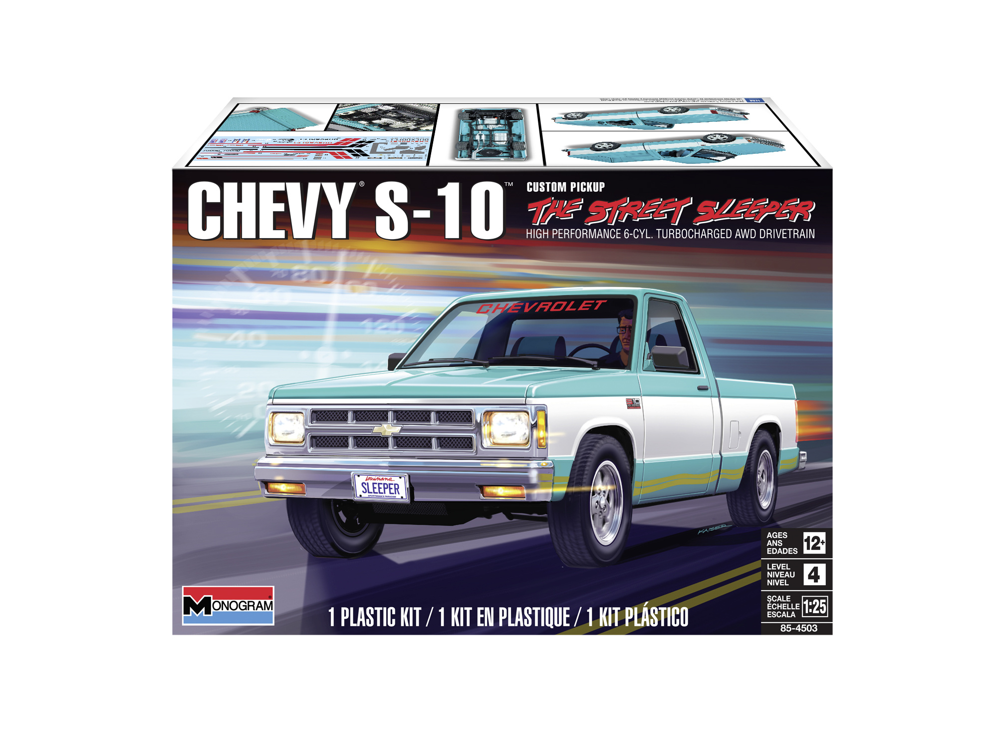 モノグラム 1/25 chevy s-10 Monogram Chevy S-10 Waverider Pickup Truck 1:25 Model Kit