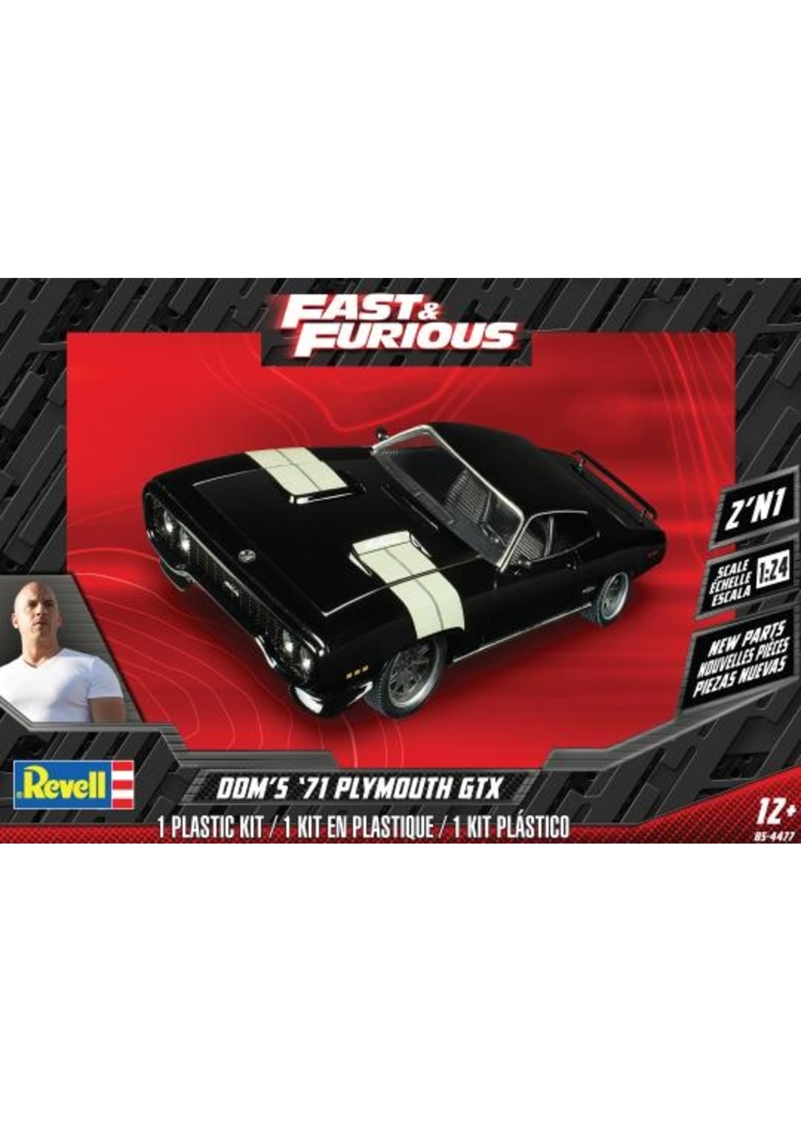 Revell 4477 - 1/24 Dom's Plymouth GTX 2n1