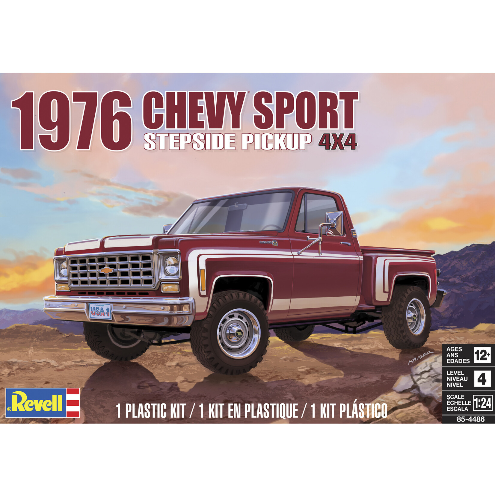 Revell 4486 - 1/24 1976 Chevy Sport Stepside Pickup 4x4