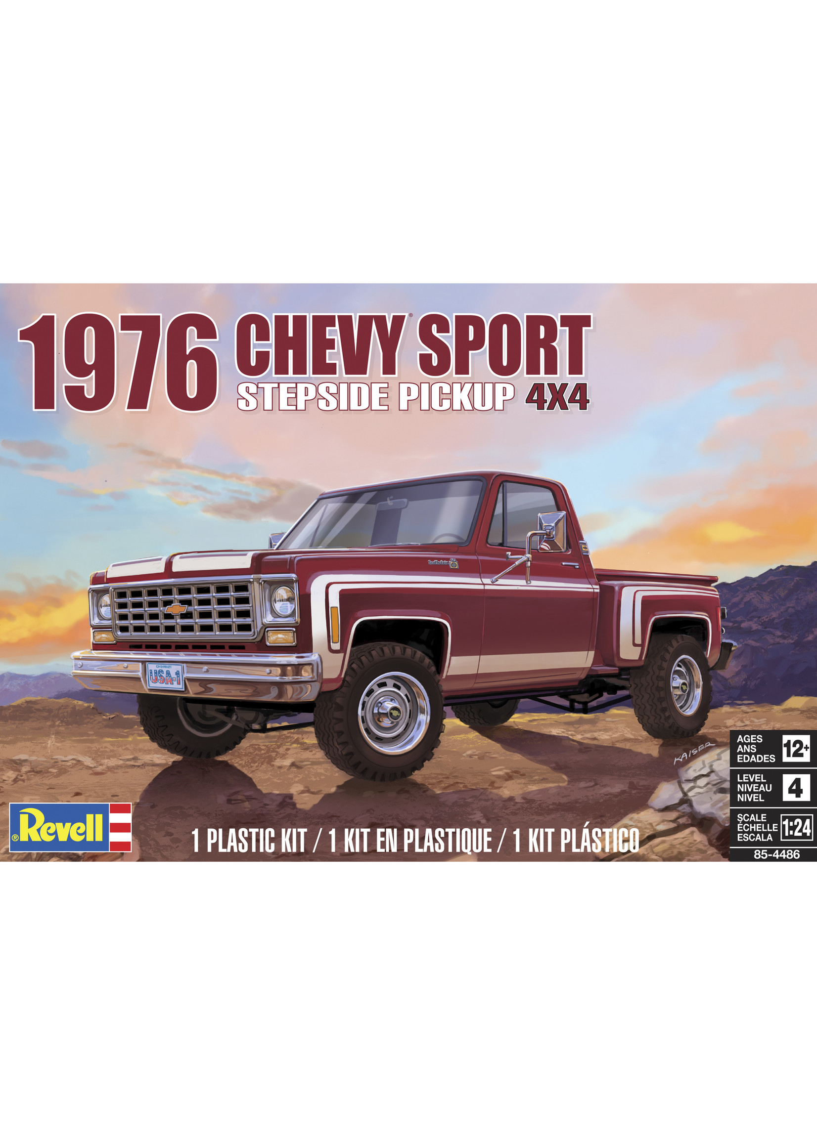 Revell 4486 - 1/24 1976 Chevy Sport Stepside Pickup 4x4