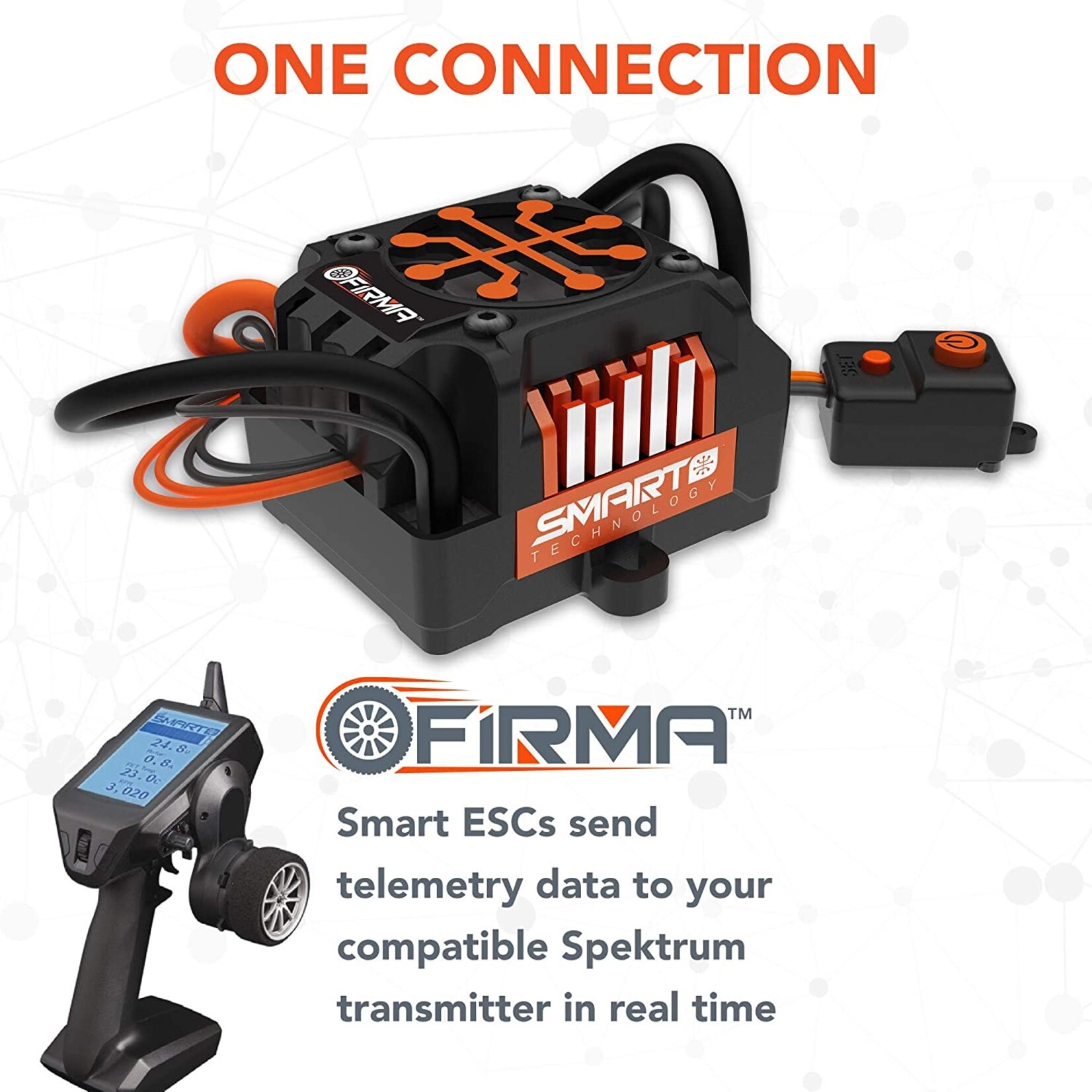 Spektrum SPMXSE1040RX - Firma 40amp Brushed Smart 2-in-1 ESC & Receiver