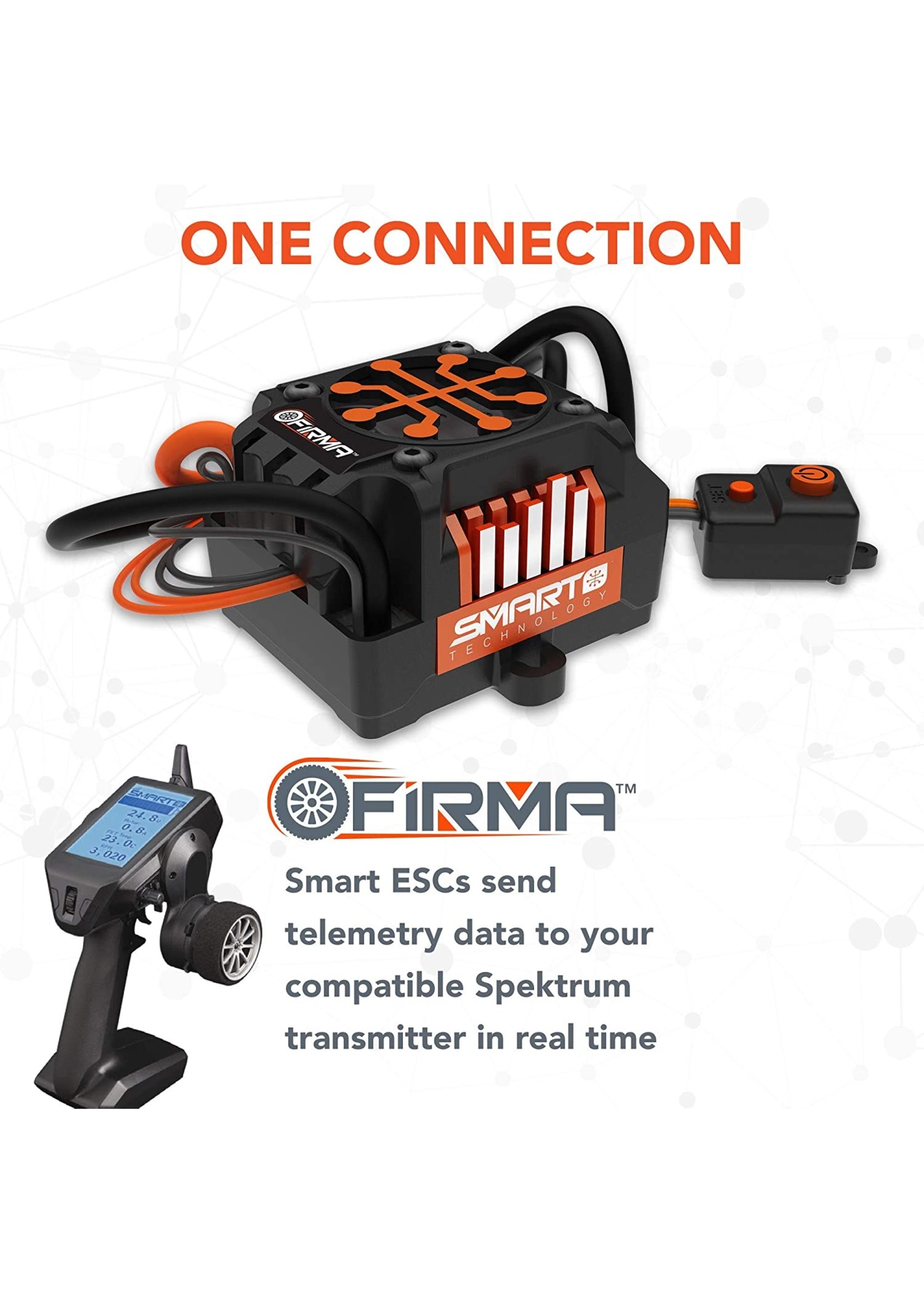 Spektrum SPMXSE1040RX - Firma 40amp Brushed Smart 2-in-1 ESC & Receiver