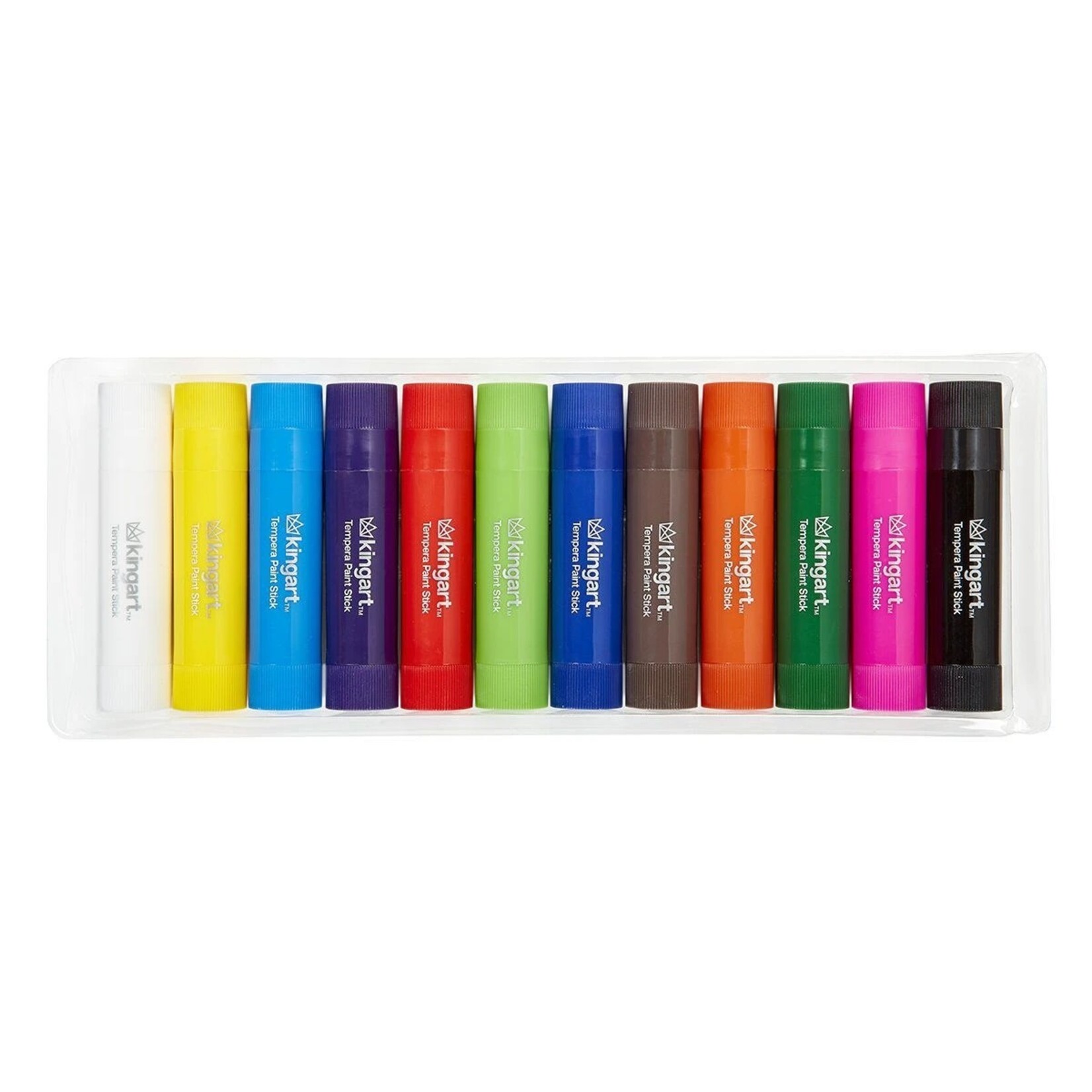 Kingart Tempera Paint Sticks - 12 Unique Colors