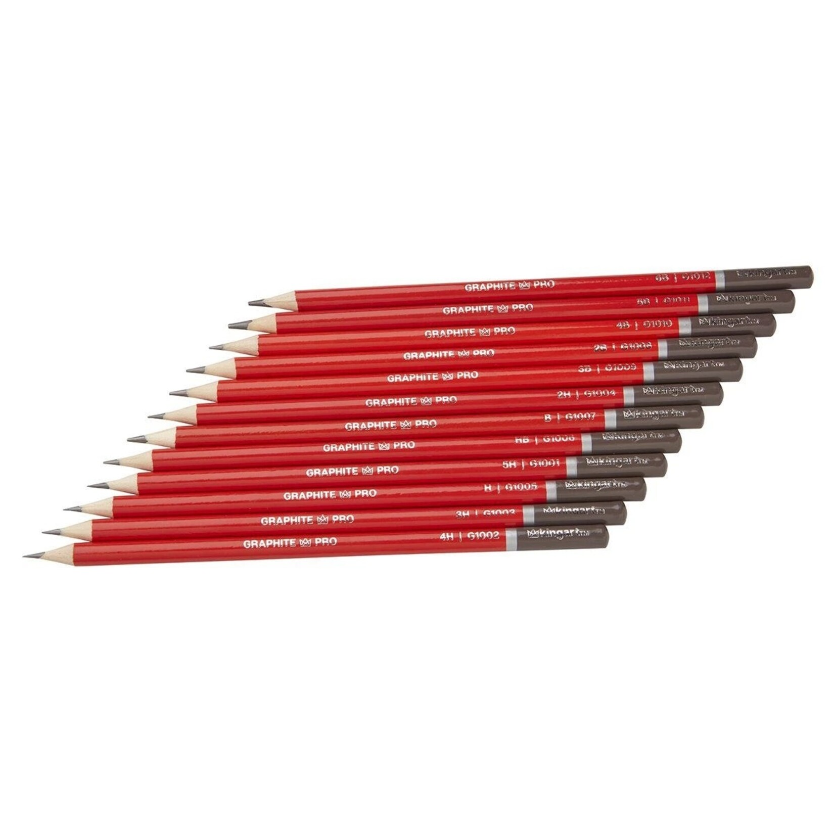 Kingart Graphite Pencils in Tin - Set of 12