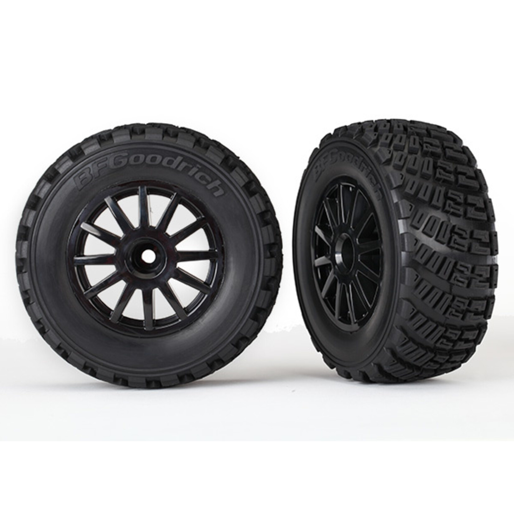 Traxxas 7473T - Black Wheels / Gravel Pattern Tires