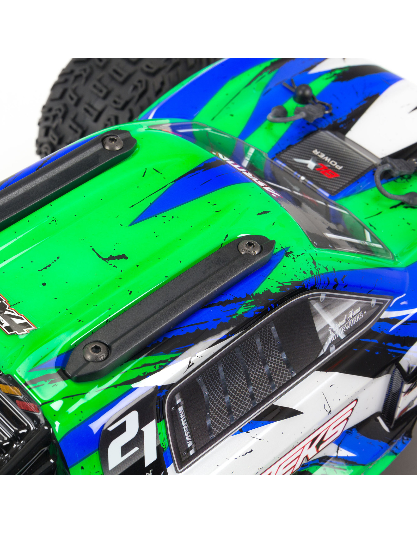 ARA4305V3T3 - 1/10 VORTEKS 4X4 3S BLX Stadium Truck RTR - Green - Hub Hobby