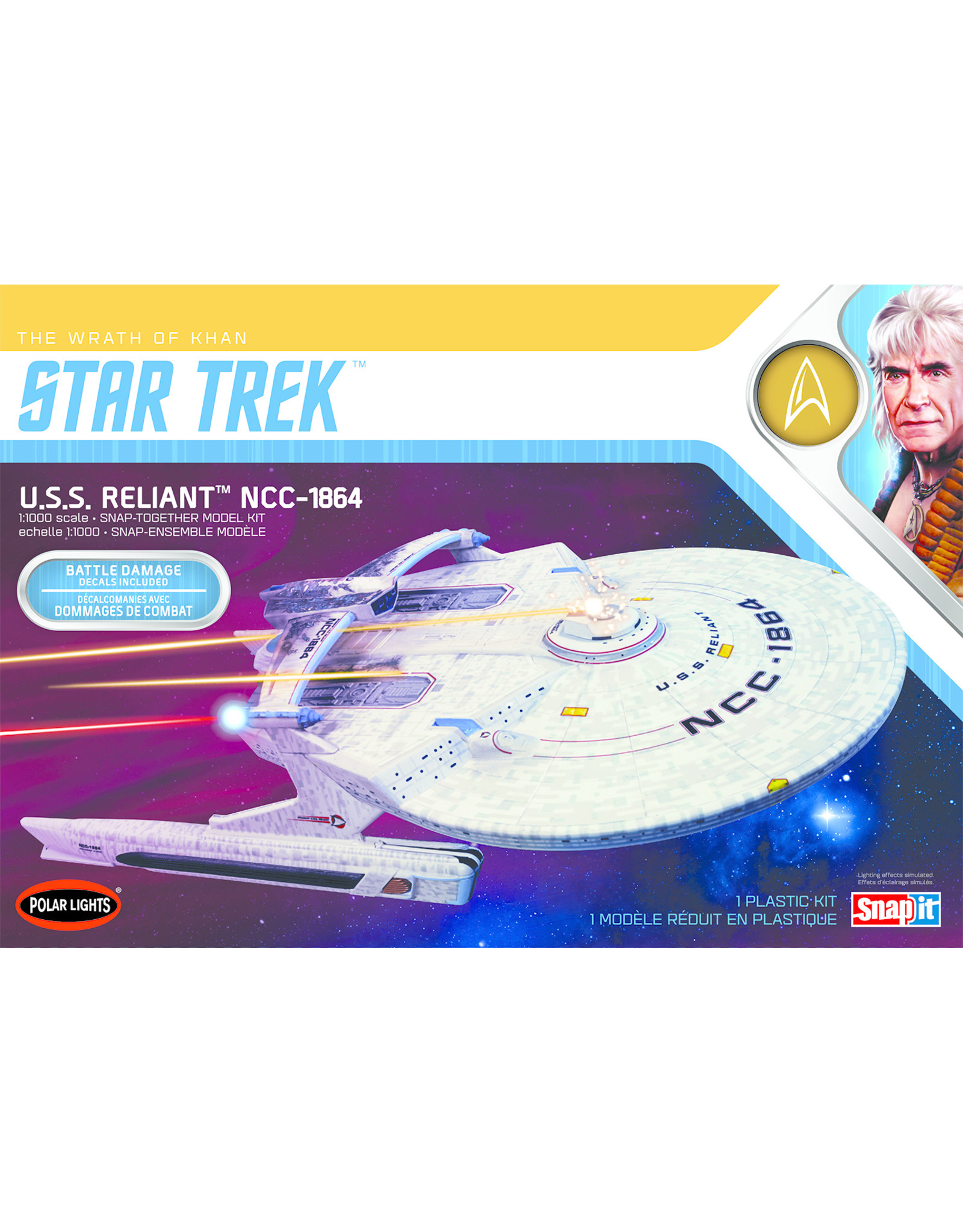 Enterprise Reliant Wrath of Khan Edition 1:000 Set Details about   Polar Lights Star Trek U.S.S