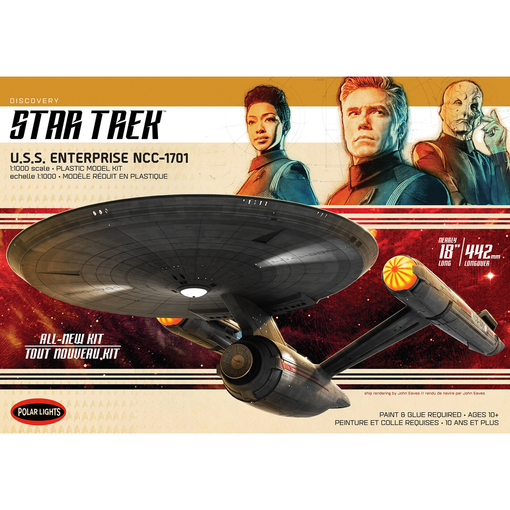 Polar Lights 973M - 1/1000 Star Trek Discovery U.S.S. Enterprise