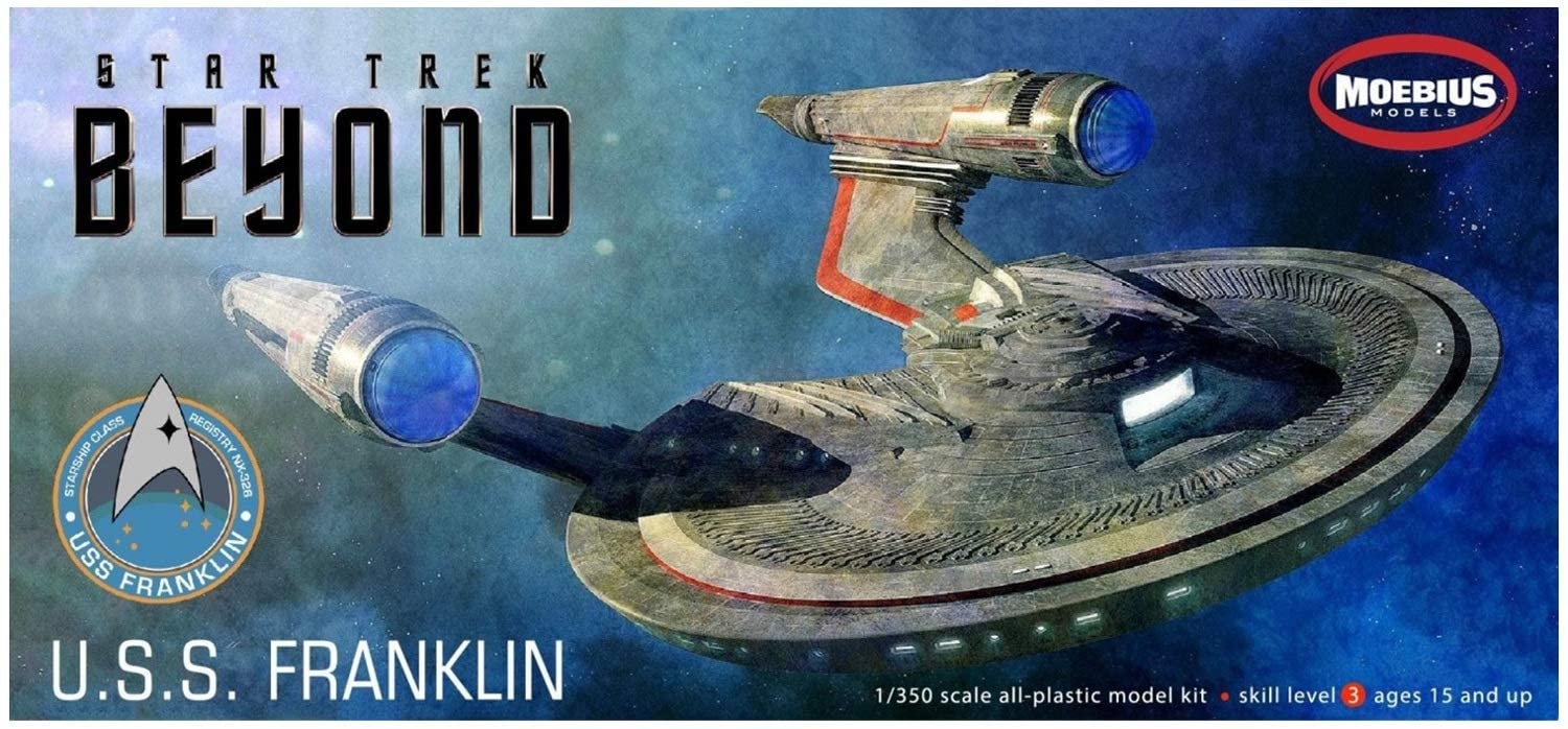 Moebius Models 975 - 1/350 Star Trek Beyond USS Franklin Model Kit - Hub  Hobby