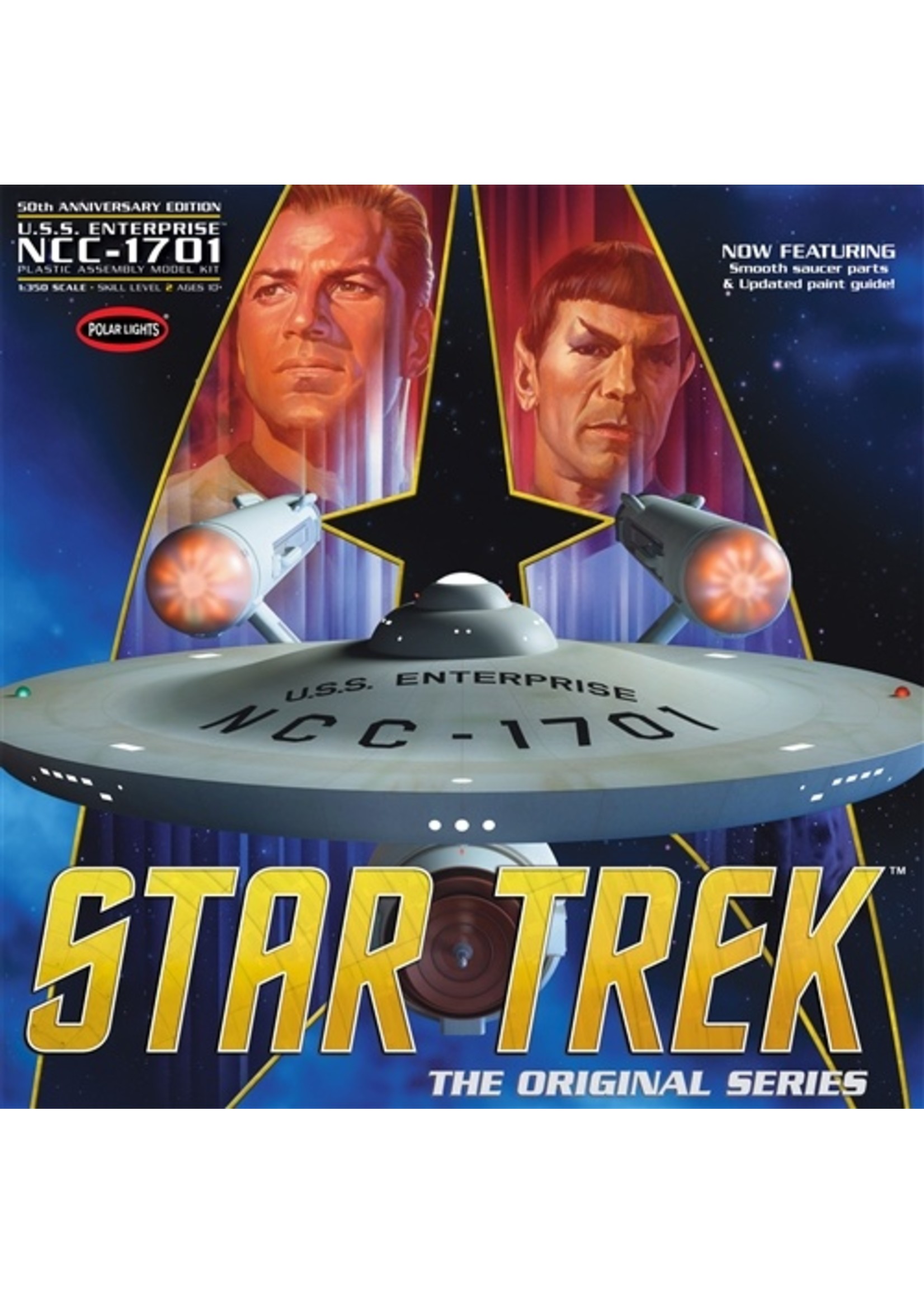 Polar Lights 938 - 1/350 Star Trek TOS Enterprise NCC-1701 50th Anniversary Edition