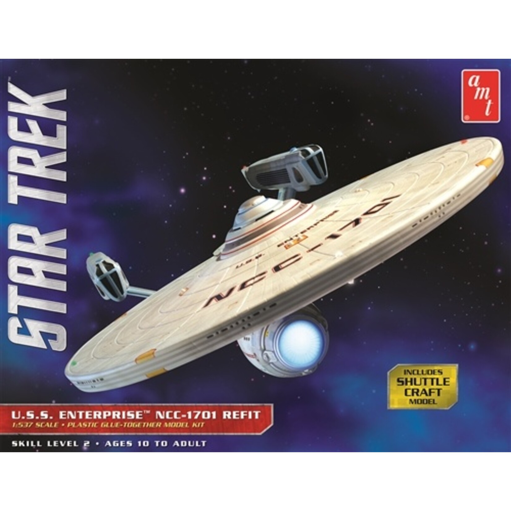 AMT AMT1080 - 1/537 Star Trek USS Enterprise NCC-1701 Refit