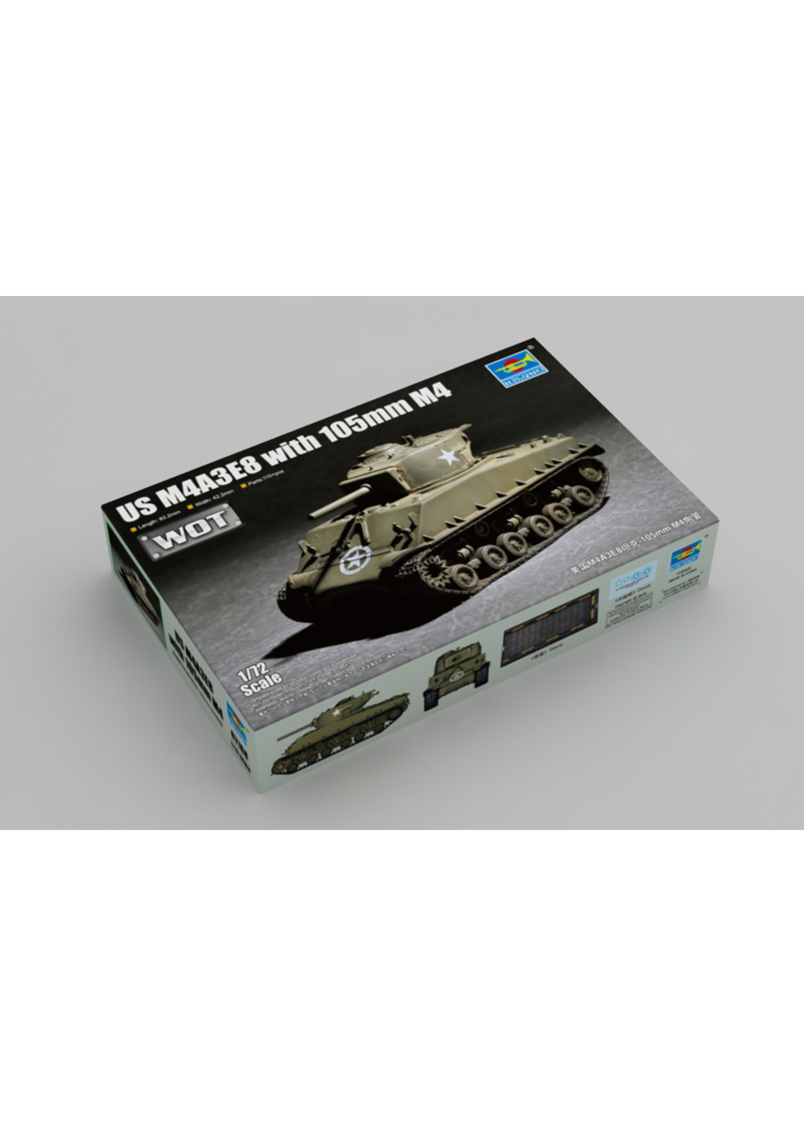 Trumpeter TSM 7168 - 1/72 US M4A3E8 with 105mm M4