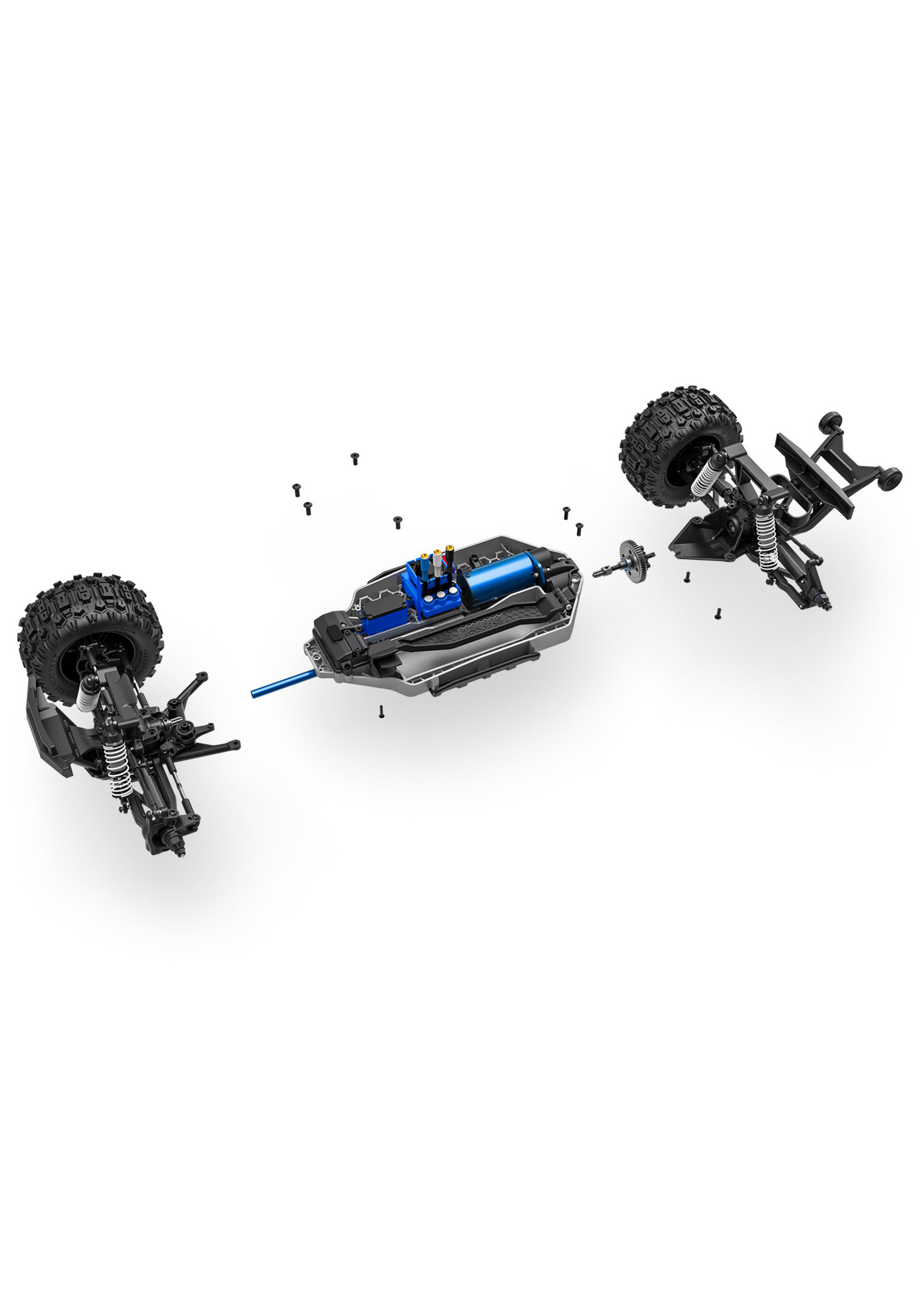 Traxxas 90076-4-Orng Remote Control Vehicle Hoss 4X4 Vxl Monster Truck  Ready-To-Race ® 1/10 Scale 20.24 Inch Length X 13.10 Inch Width X 8.34 Inch  Height X 11.62 Inch Wheelbase X 2.75 Inch Ground 