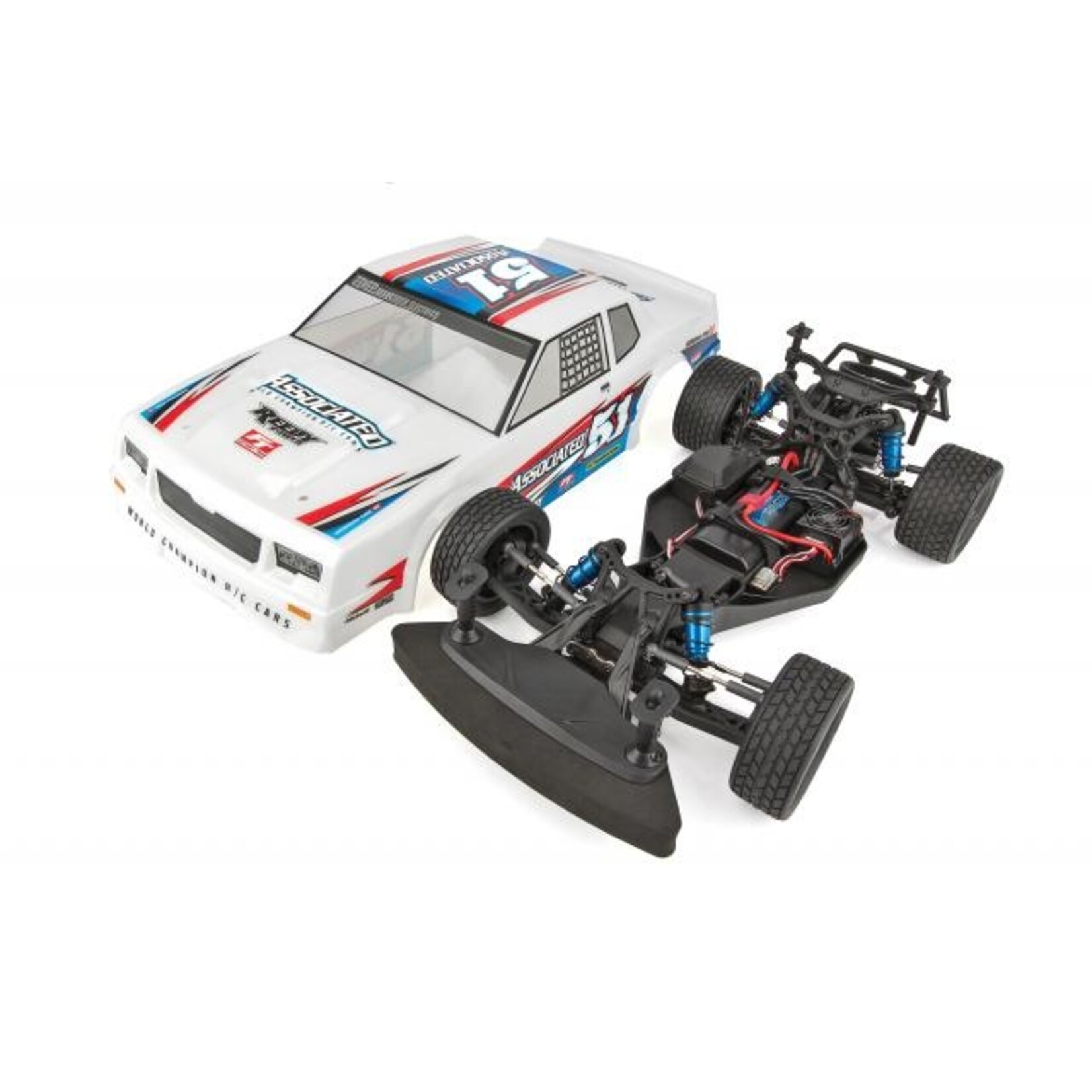 Associated 1/10 SR10 2WD Dirt Oval Race Car RTR - White