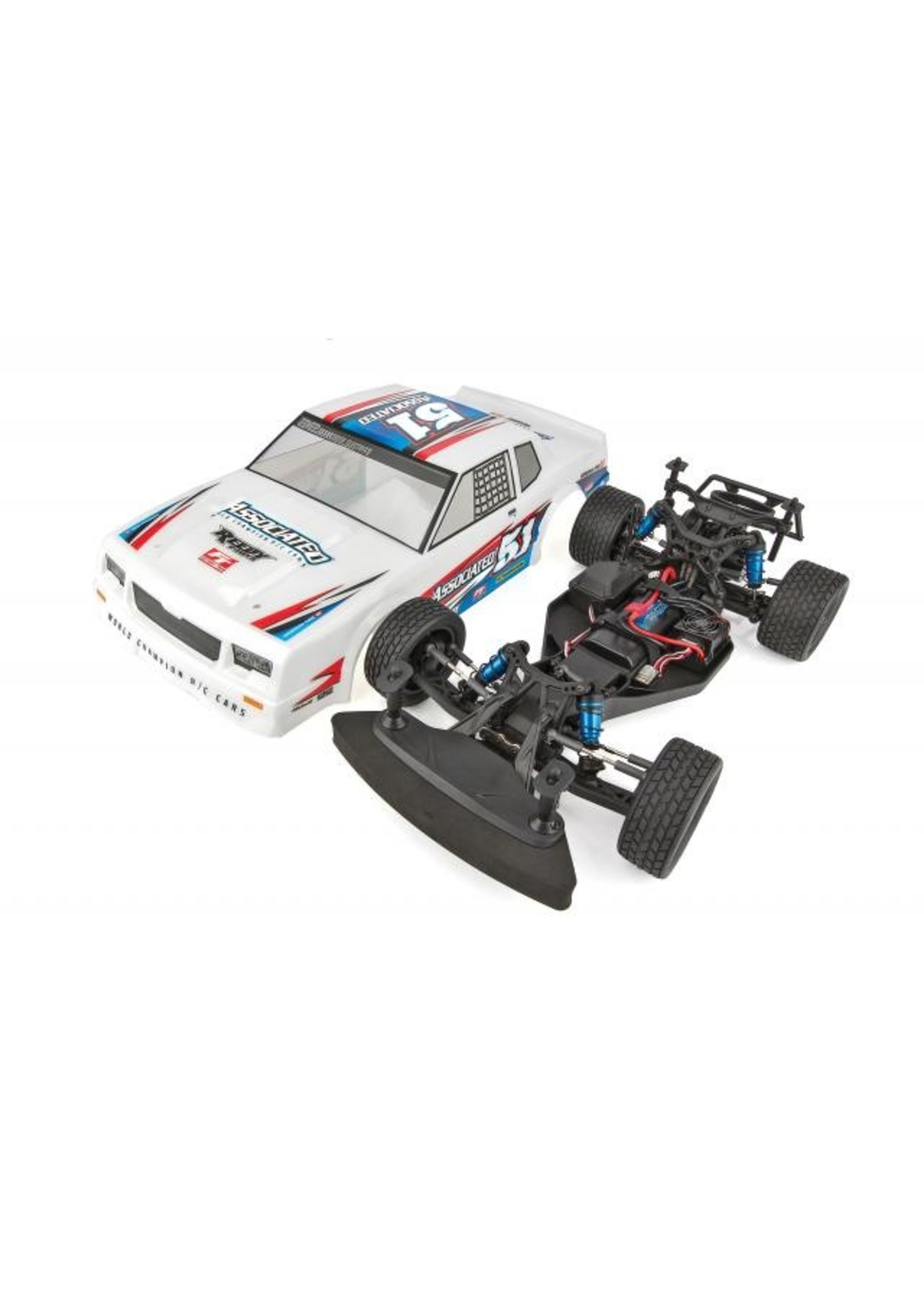 Associated 1/10 SR10 2WD Dirt Oval Race Car RTR - White