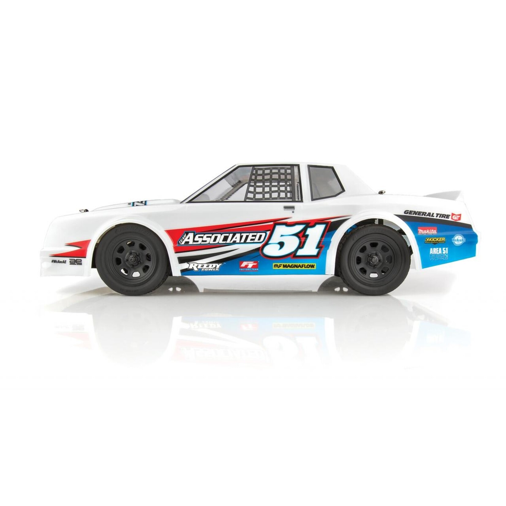 Associated 1/10 SR10 2WD Dirt Oval Race Car RTR - White