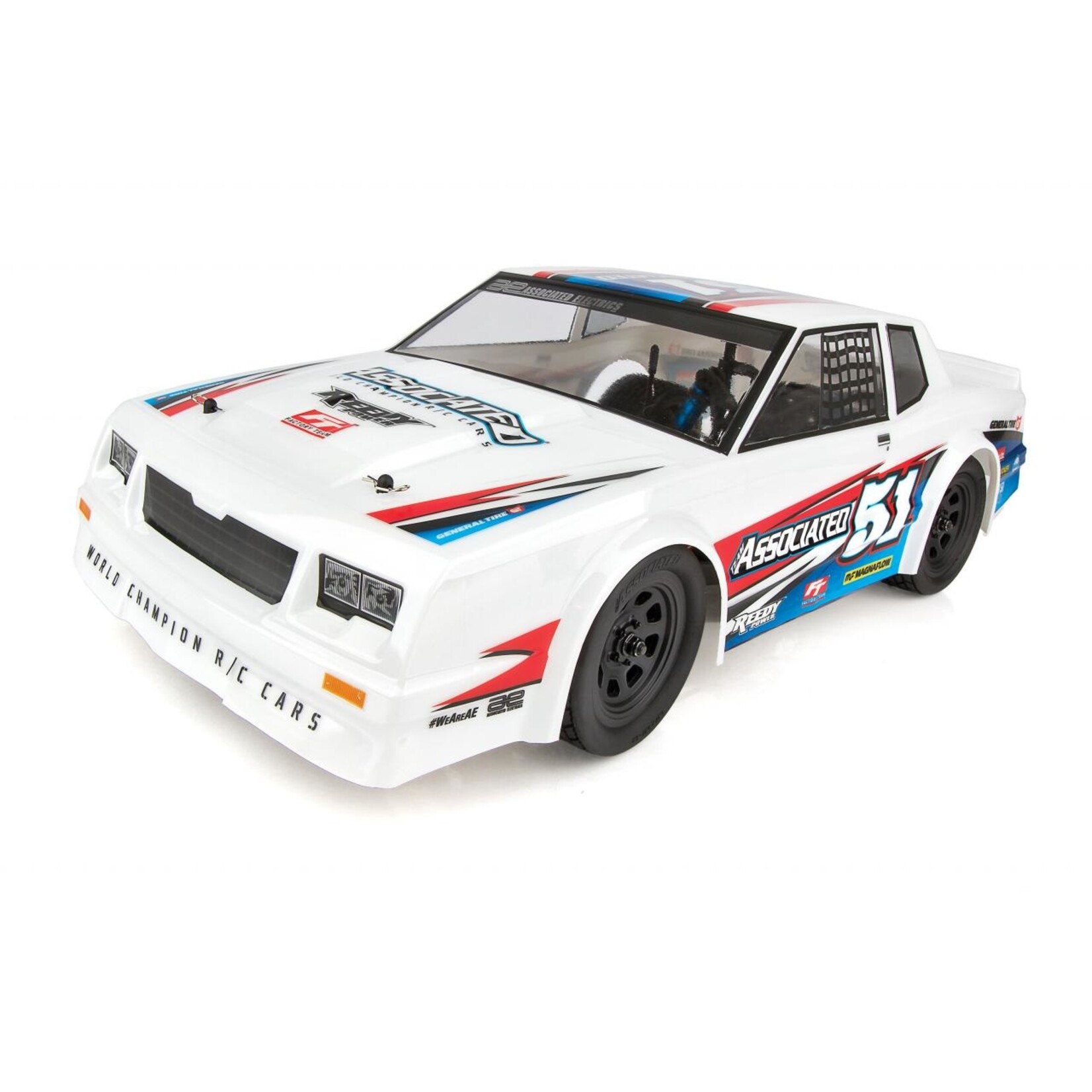Associated 1/10 SR10 2WD Dirt Oval Race Car RTR - White