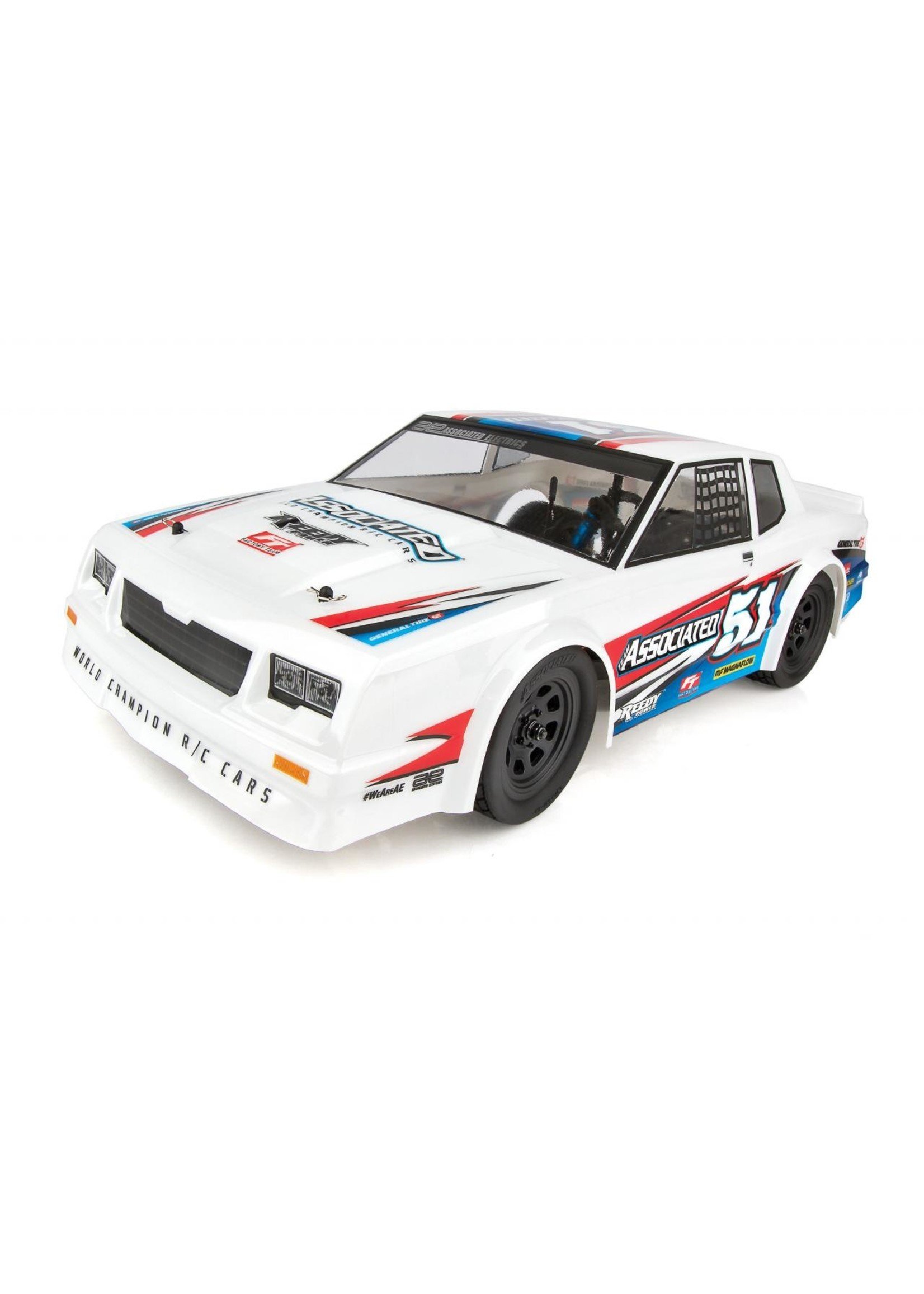 Associated 1/10 SR10 2WD Dirt Oval Race Car RTR - White