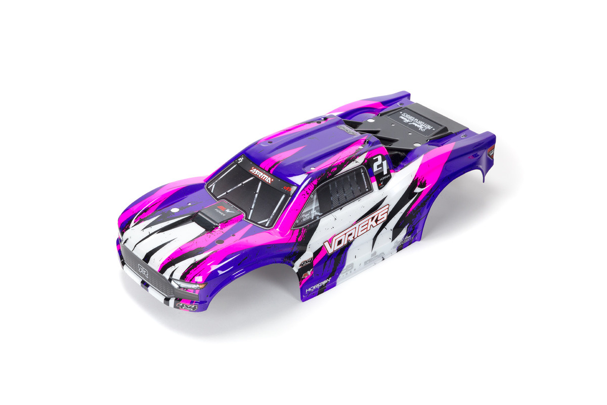ARA402327 - VORTEKS 4x4 BLX Painted Decaled Trimmed Body - Purple