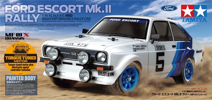 タミヤ　MF-01X FORD ESCORT MK.Ⅱ RALLY Tamiya 58687A - 1/10 Ford Escort Mk.II Rally - MF-01X Chassis Kit