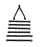 Hot Racing HRASXTF133J01 - Aluminum Link Set for LWB, 133.7mm, for SCX24
