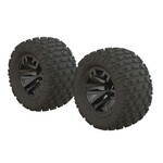 Arrma ARA550086 - dBoots Fortress MT Tire Set Glued Gun Metal