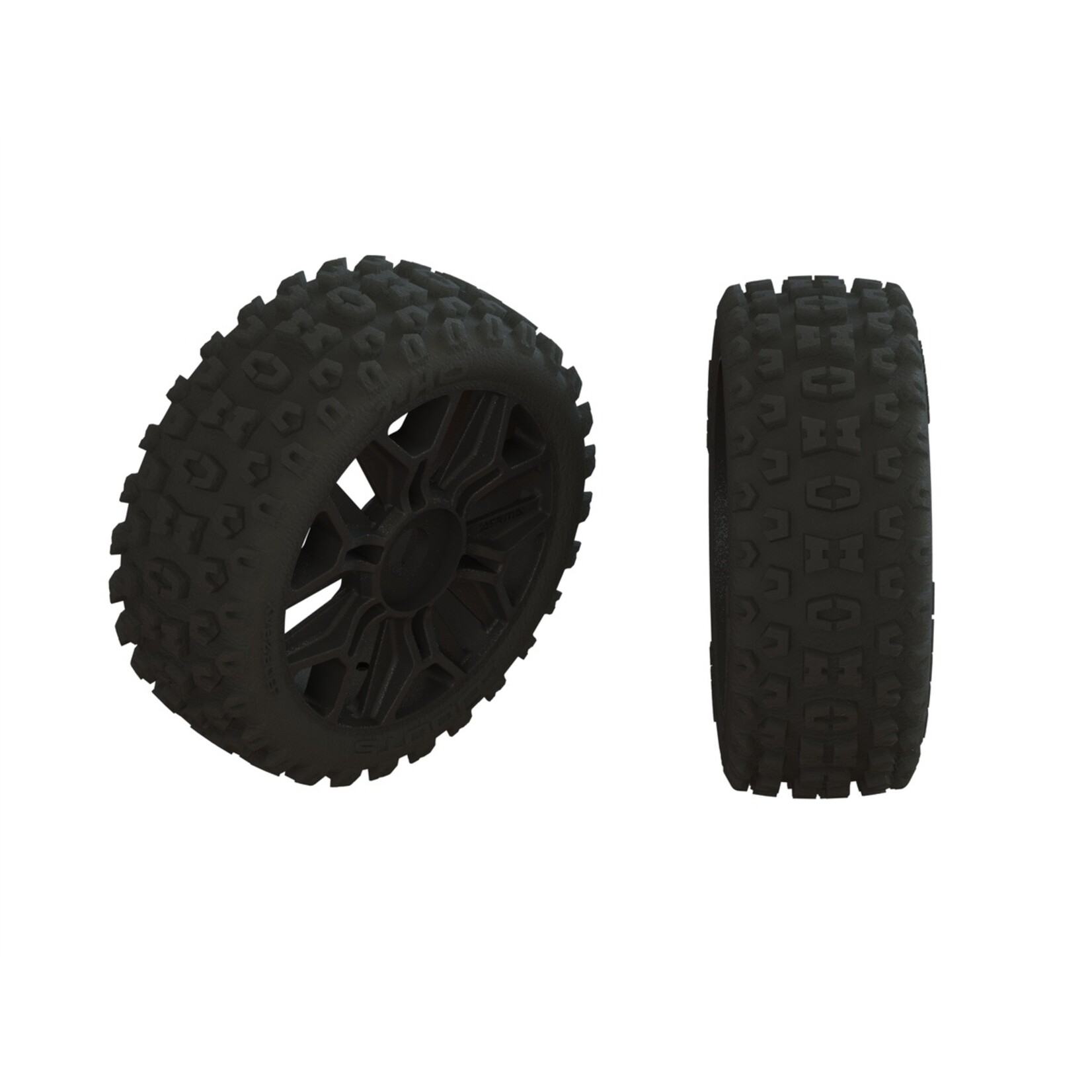 Arrma ARA550088 - dBoots 2HO Tire Set Glued Gun Metal