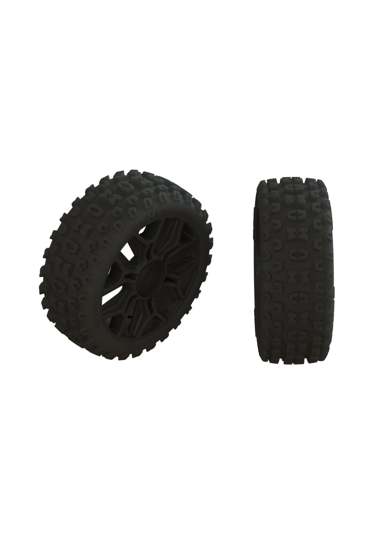 Arrma ARA550088 - dBoots 2HO Tire Set Glued Gun Metal