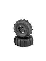JConcepts JCO31543045 - Animal 1/10 SCT Paddle Tires Mounted on Tremor Wheels, Yellow Compound
