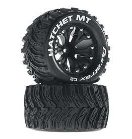 Duratrax DTXC3528 - Hatchet MT 2.8" Mounted Offset Tires - Black