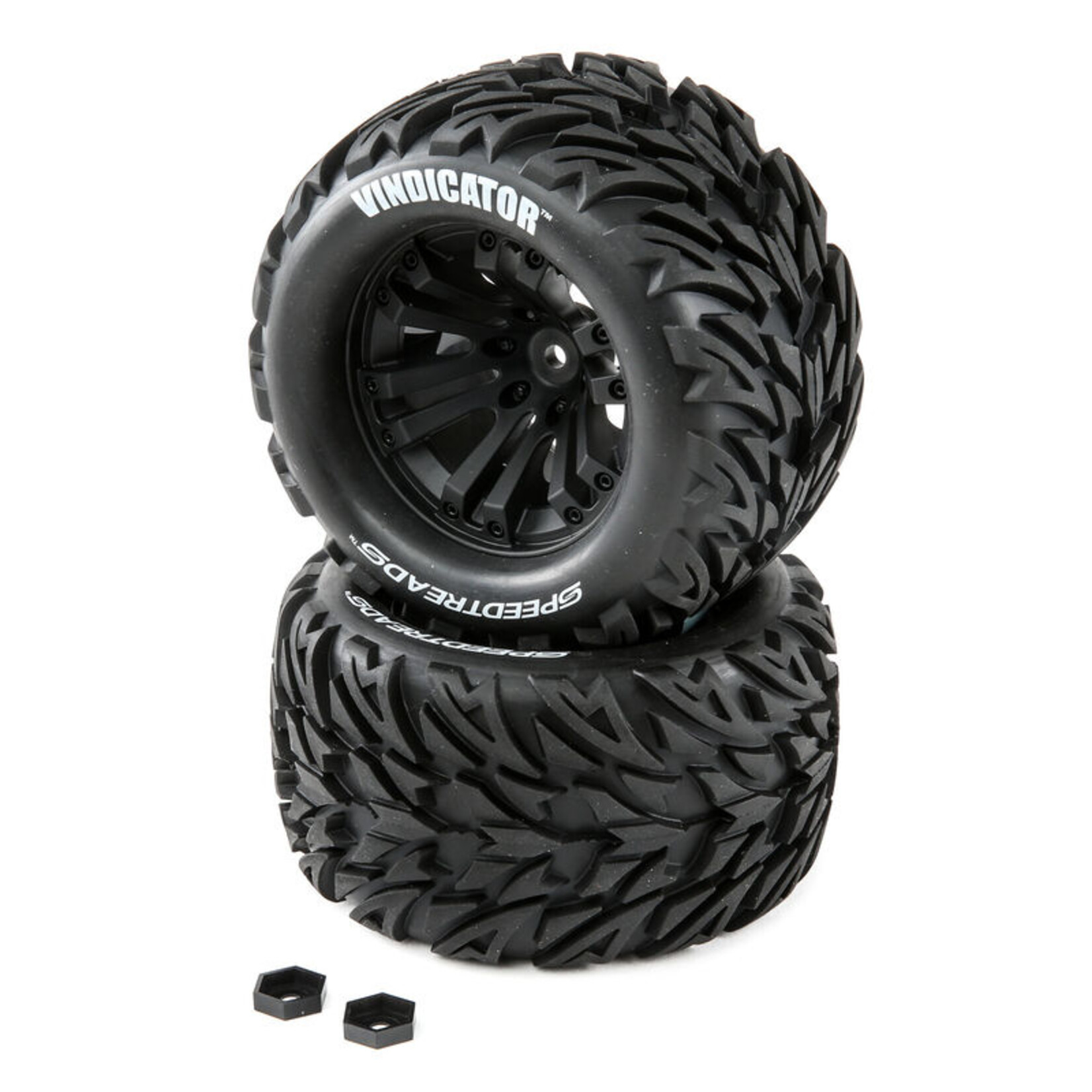 Duratrax DTXC2902 - SpeedTreads Vindicator Tires Mounted: 1/10 Stadium/Monster Truck