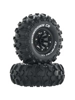 Duratrax DTXC4050 - Showdown CR C3 Mounted 2.2" Crawler Tires - Black