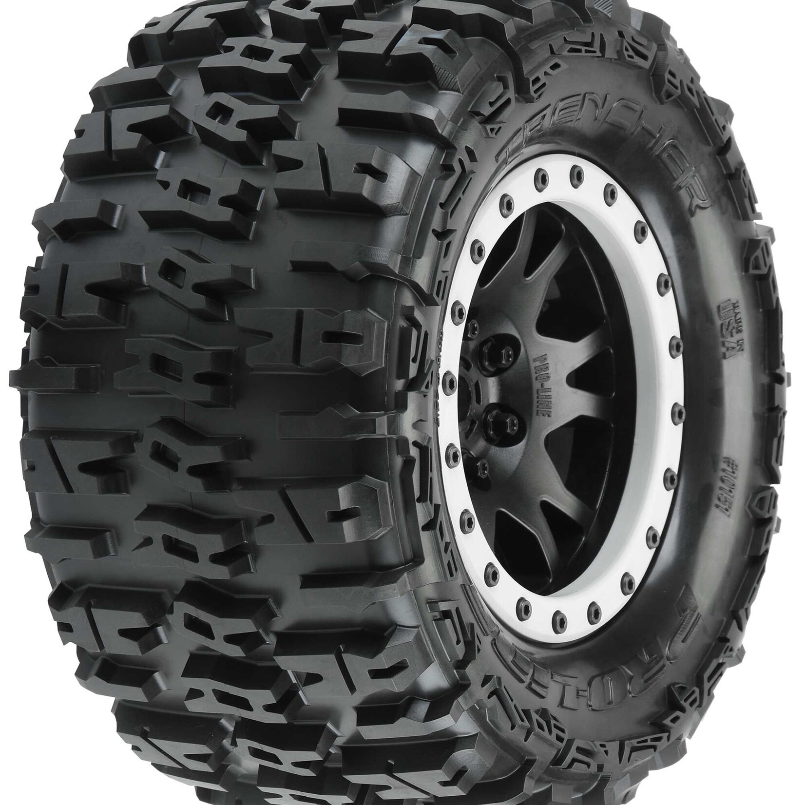 Pro-Line PRO1015113 - Trencher 4.3" X-MAXX MTD Impulse Front/Rear Tire - Black/Gray