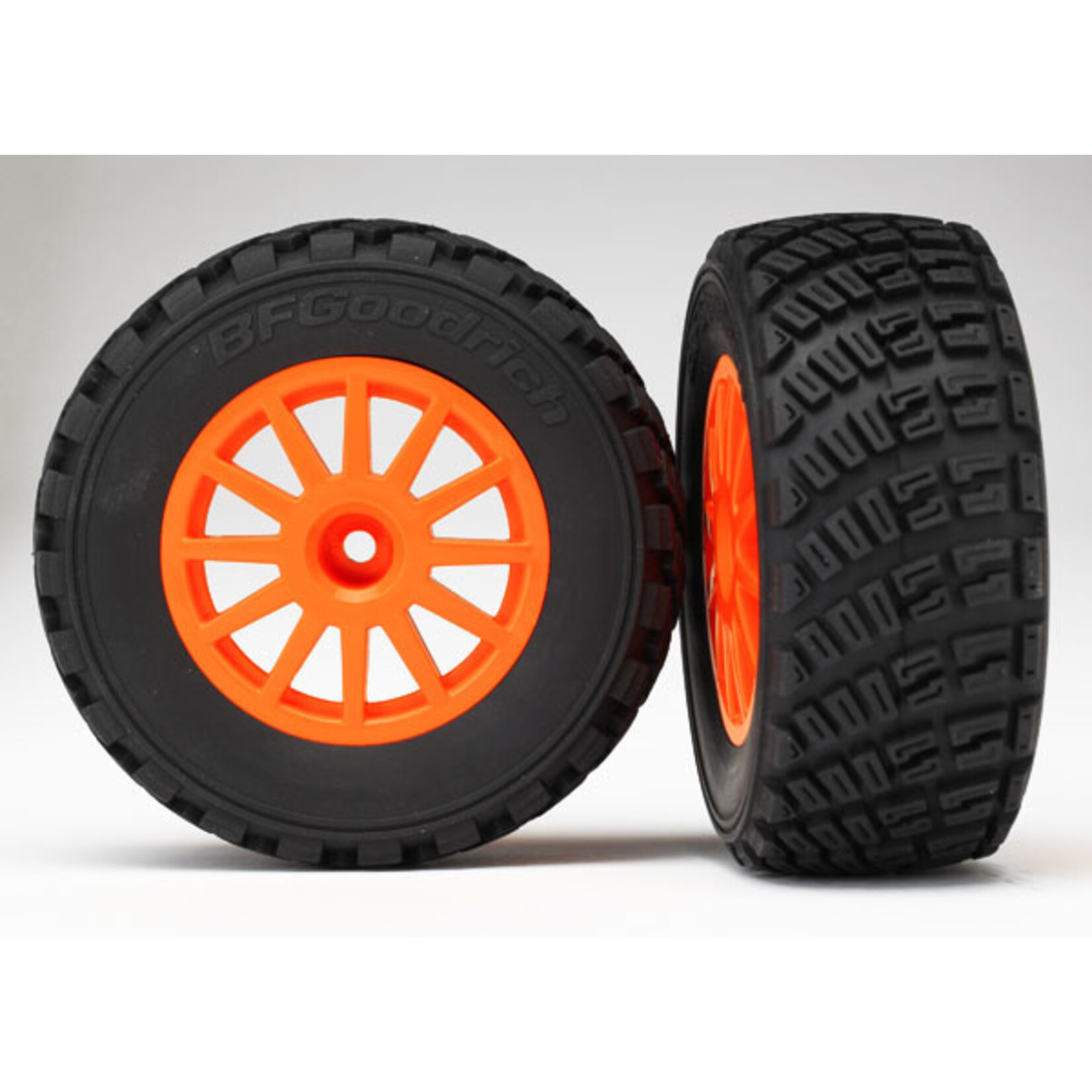 Traxxas 7473A - Orange Wheels, Gravel Pattern Tires, TSM Rated
