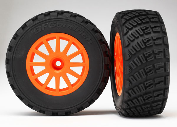 7473A - Orange Wheels, Gravel Pattern Tires, TSM Rated