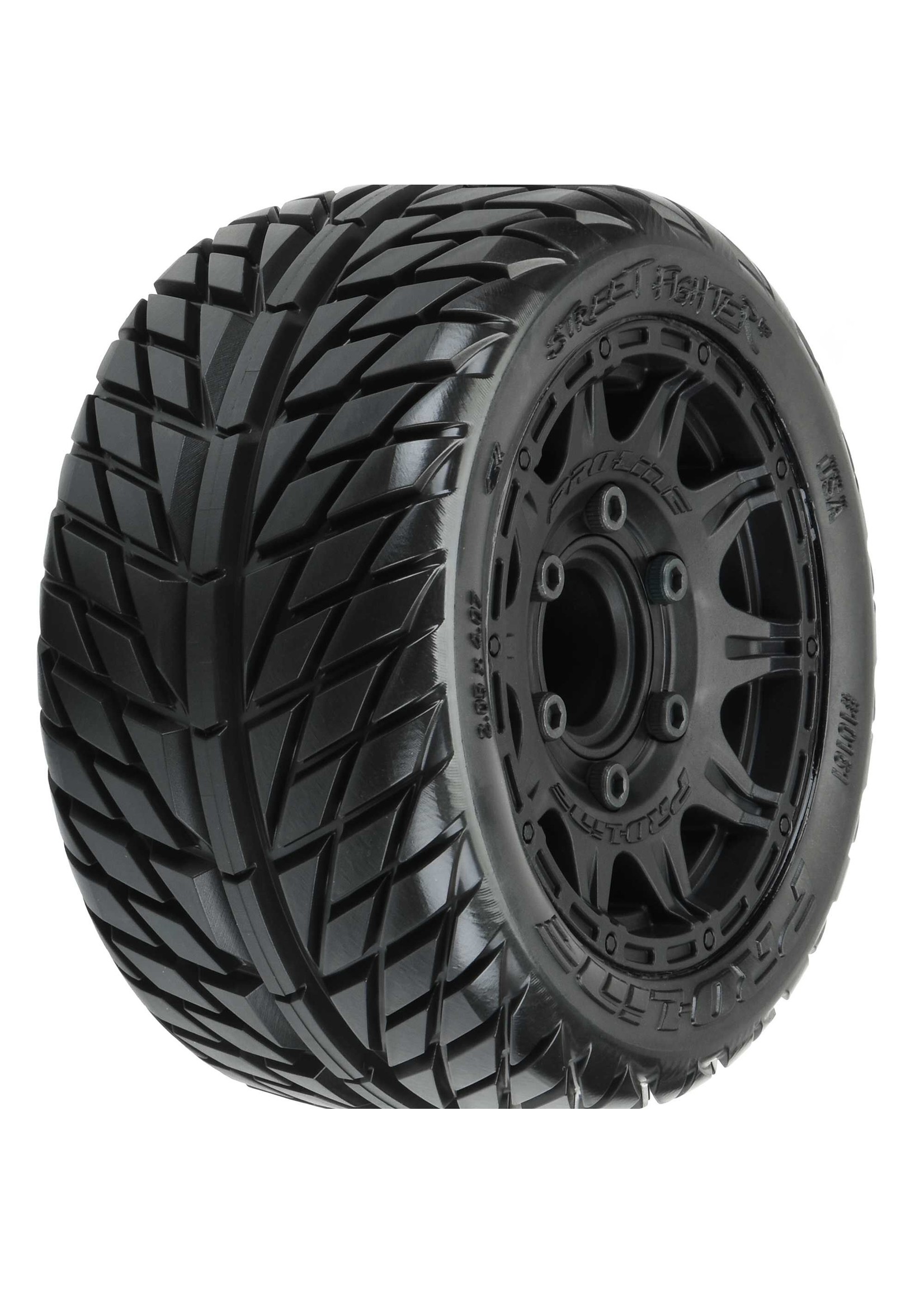 Pro-Line PRO1016110 - Street Fighter LP 2.8" MTD Raid Black 6 x 30 Tires, Front/Rear