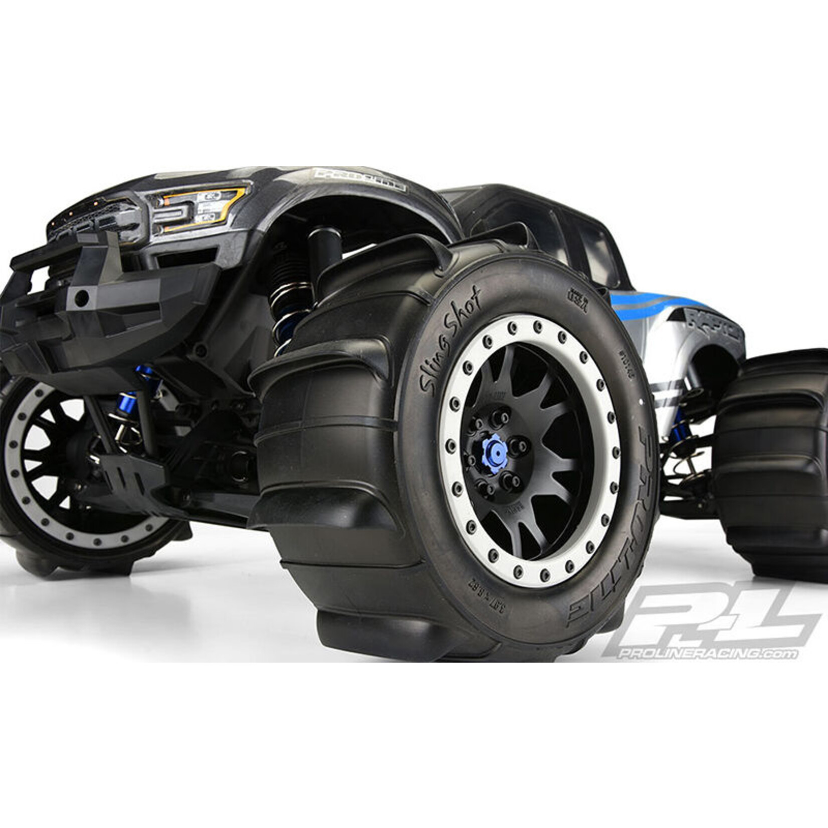 Pro-Line PRO1014613 - Sling Shot 4.3" Pro-Loc Mounted Paddle Tires: X-Maxx