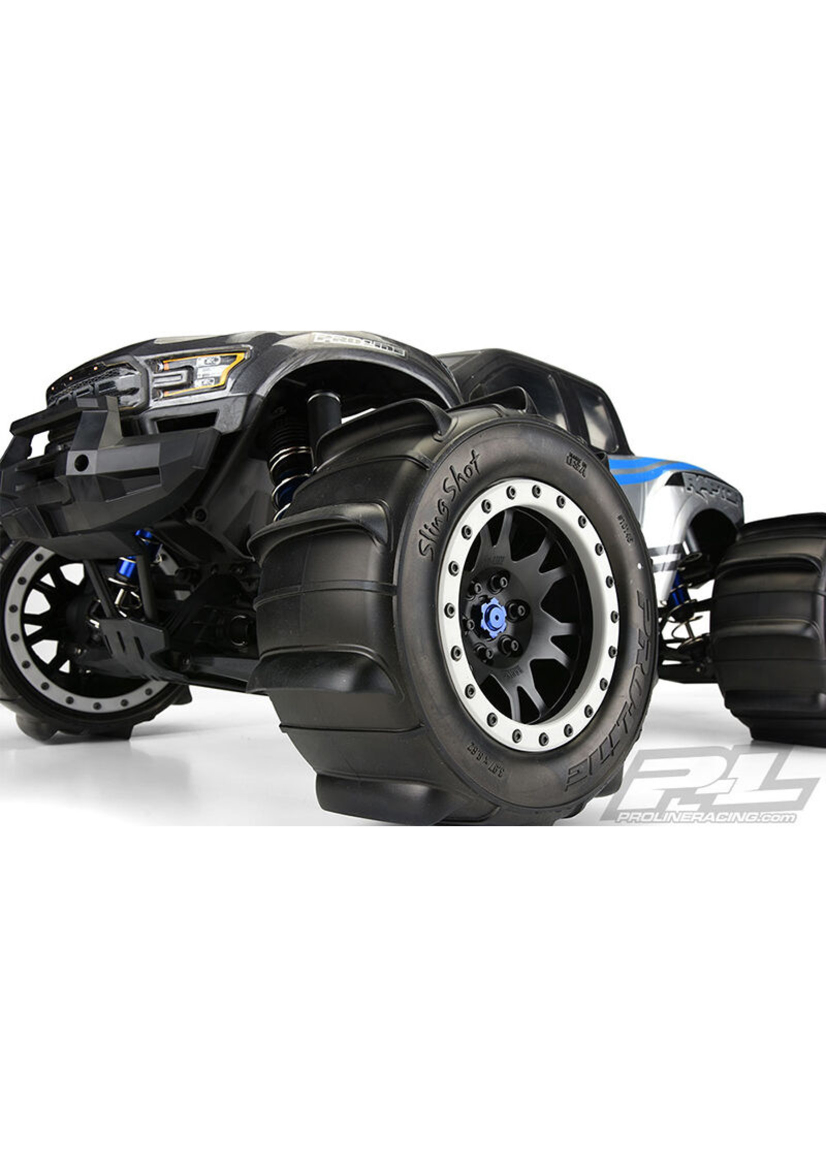 Pro-Line PRO1014613 - Sling Shot 4.3" Pro-Loc Mounted Paddle Tires: X-Maxx